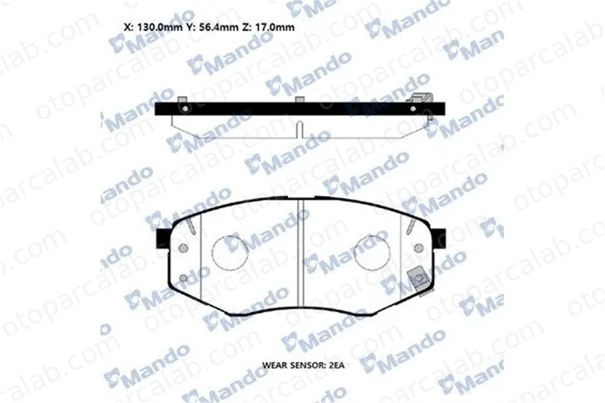 MANDO RMPK44NS Fren Disk Balata Ön HYUNDAI KONA TUCSON RMPK44NS 58101D4A00