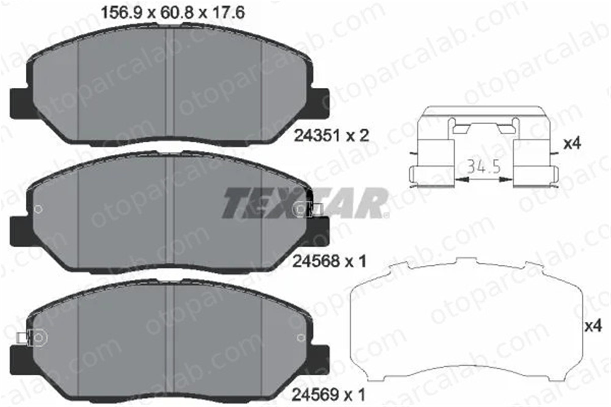 MANDO RMPK49NS Fren Disk Balata Ön HYUNDAI SANTA FÉ II KIA SORENTO II RMPK49NS 581012JA30