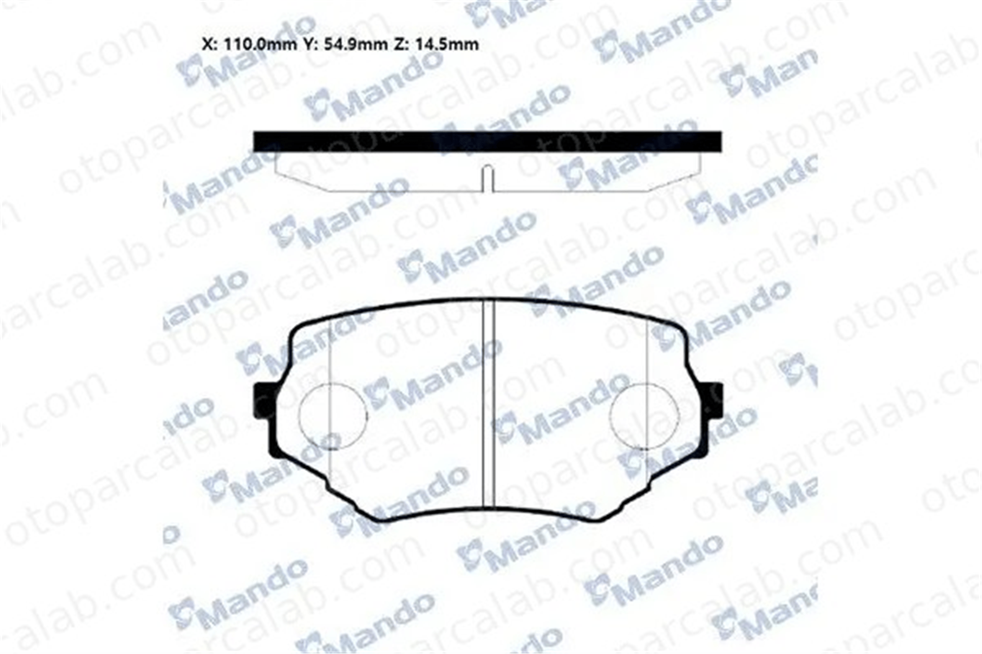 MANDO RMPZ02 Fren Disk Balata Ön SUZUKI GRAND VITARA I VITARA RMPZ02 5520065D10