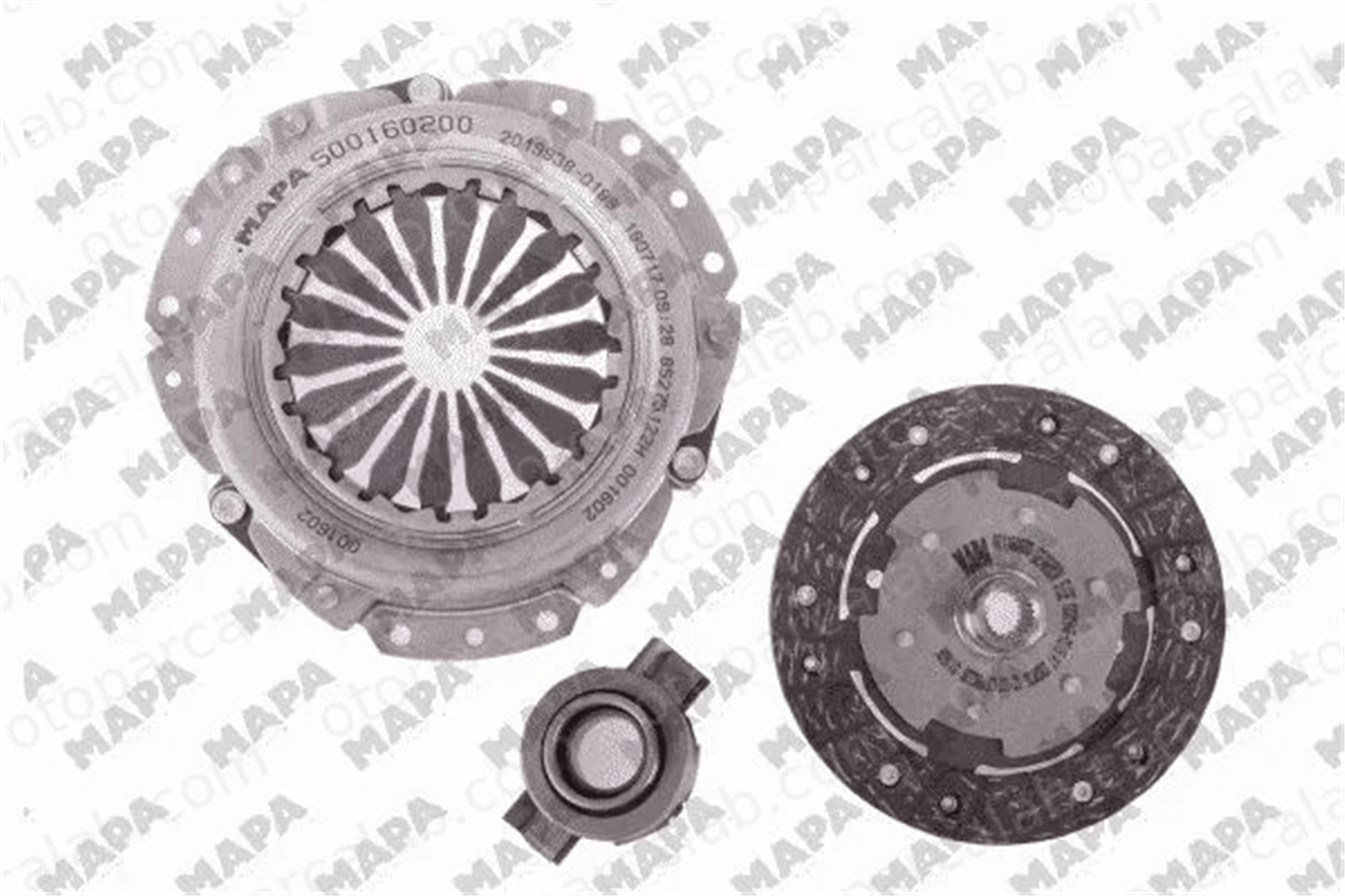 MAPA 000160809 Debriyaj Seti FIAT 126 500 5888477 5881081