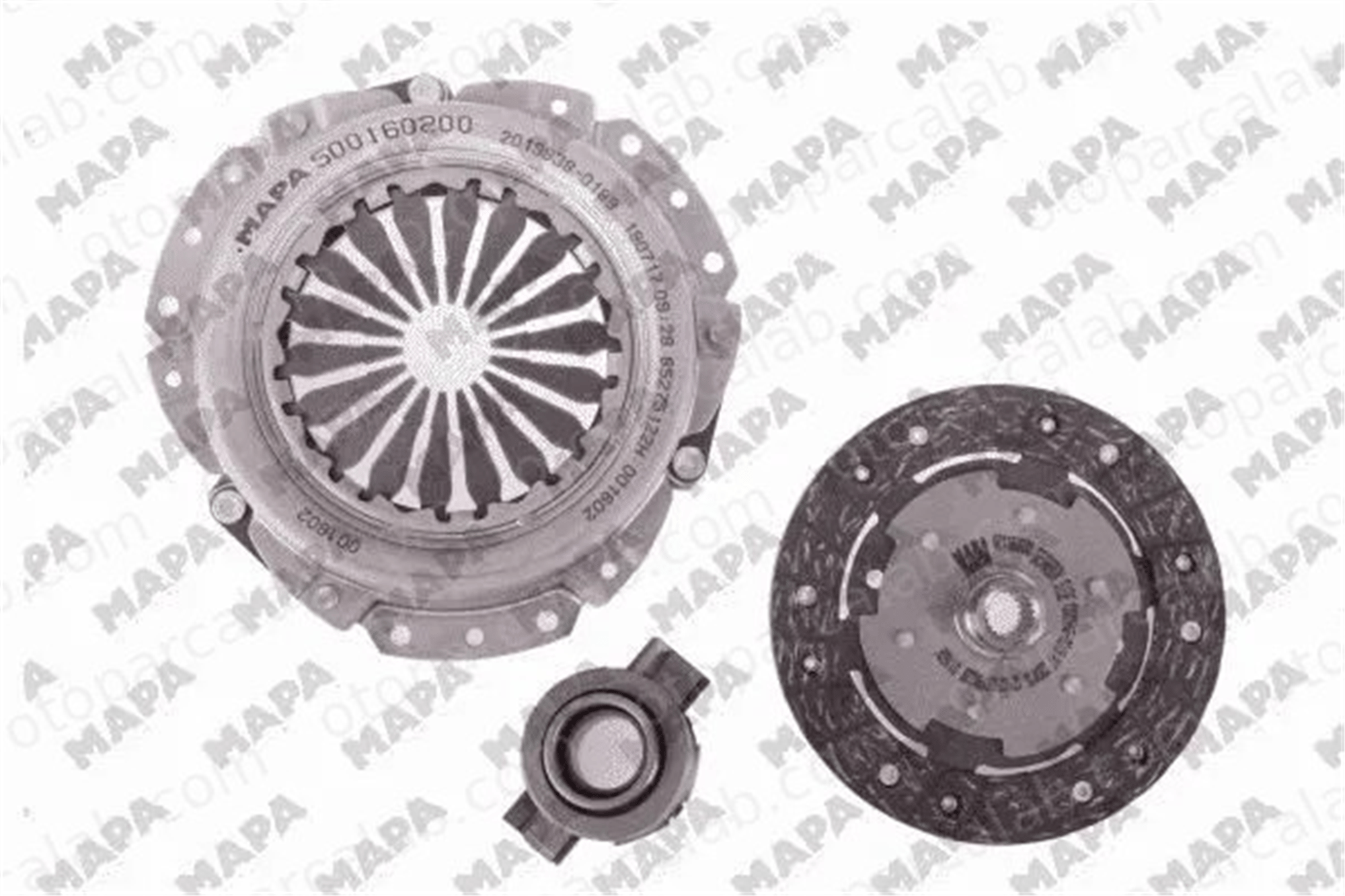 MAPA 001160500 Debriyaj Seti FIAT 126 500 5881081 5888477