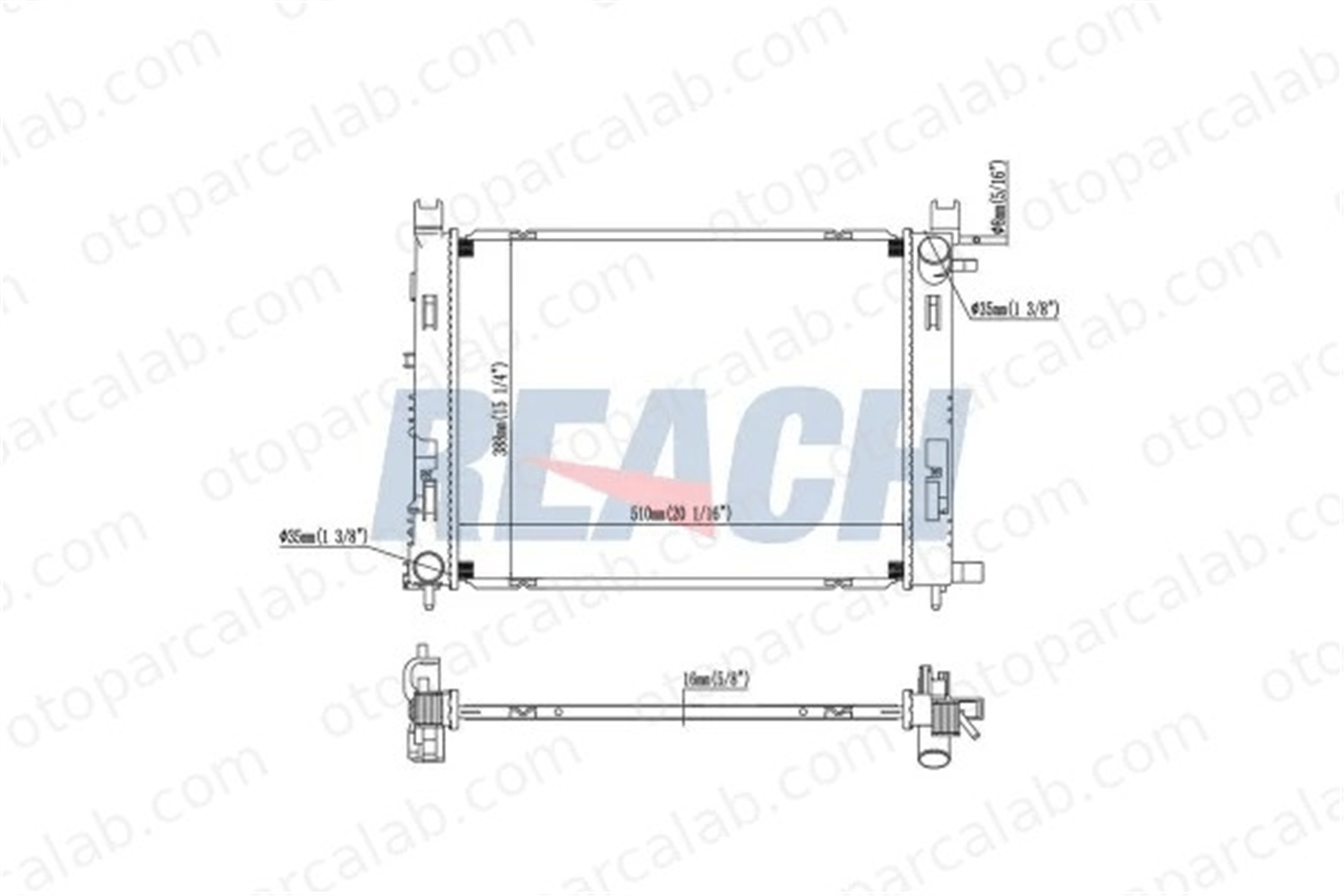 MARGO 2520005 Su Radyatörü DACIA DUSTER LODGY 214100078R 214105731R