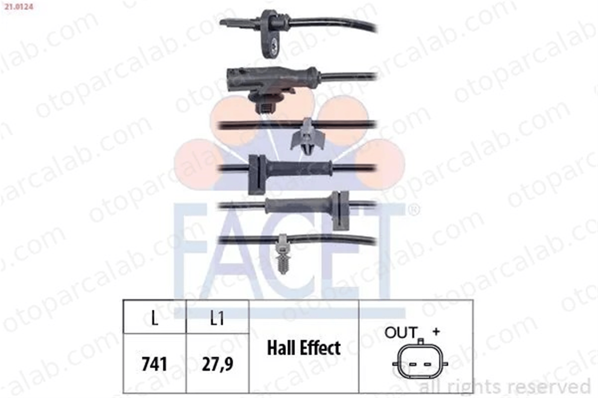 MARGO 2840046 Abs Sensörü Ön Sağ veya Sol FORD B-MAX FIESTA VI 1809552 2094990