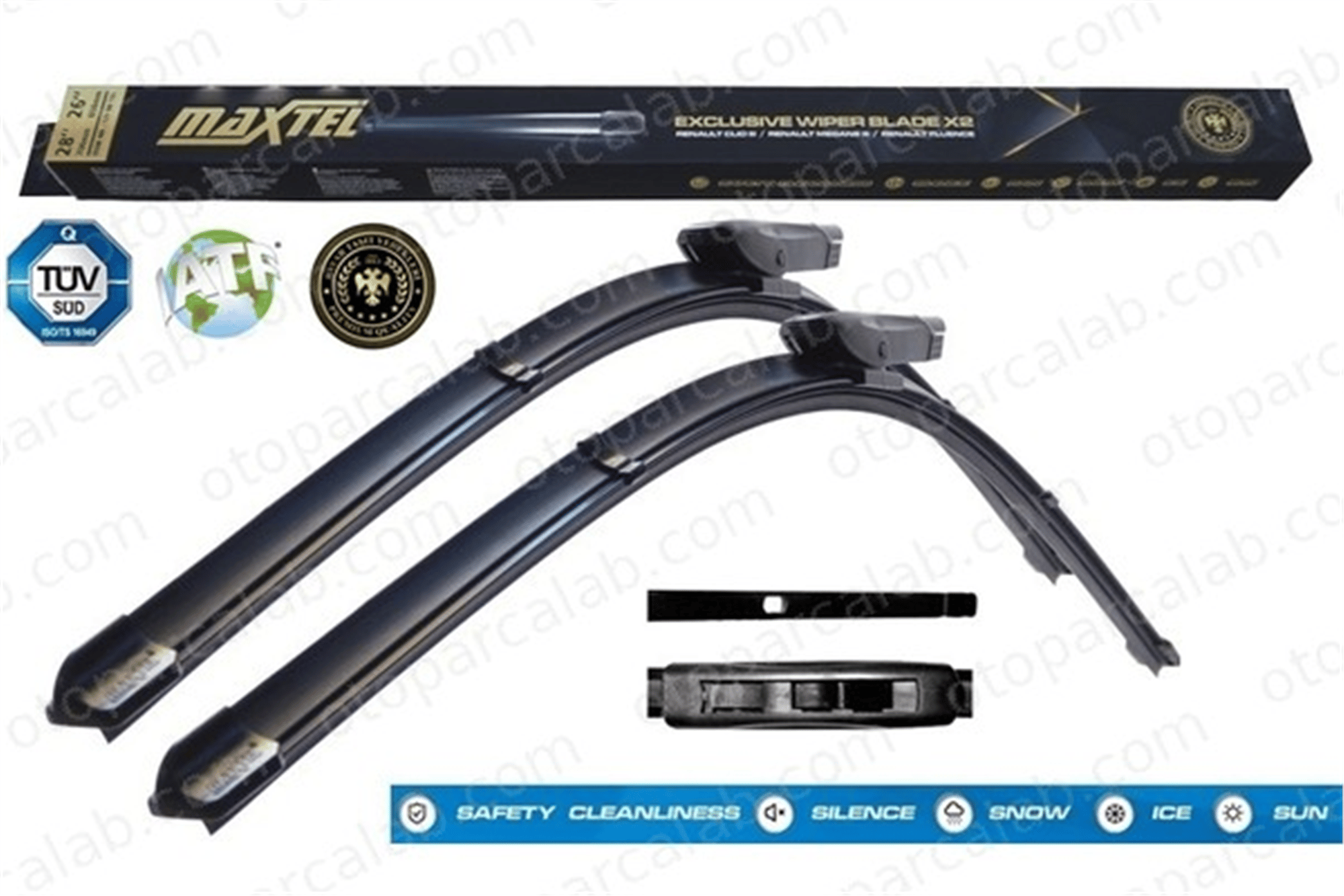 MAXTEL 12113223 Silecek Süpürgesi Ön Muz Tip 650/500 mm - 26/20 inç CITROËN JUMPY Panelvan/Van SPACETOURER Minibüs/Otobüs 3397007426 642332