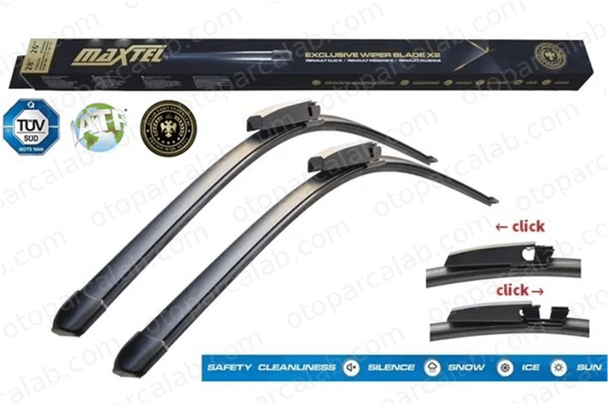 MAXTEL 12131475 Silecek Süpürgesi Ön Muz Tip 550 mm - 22 inç AUDI A4 B7 A4 B7 Avant 3397118933 4B1955425C
