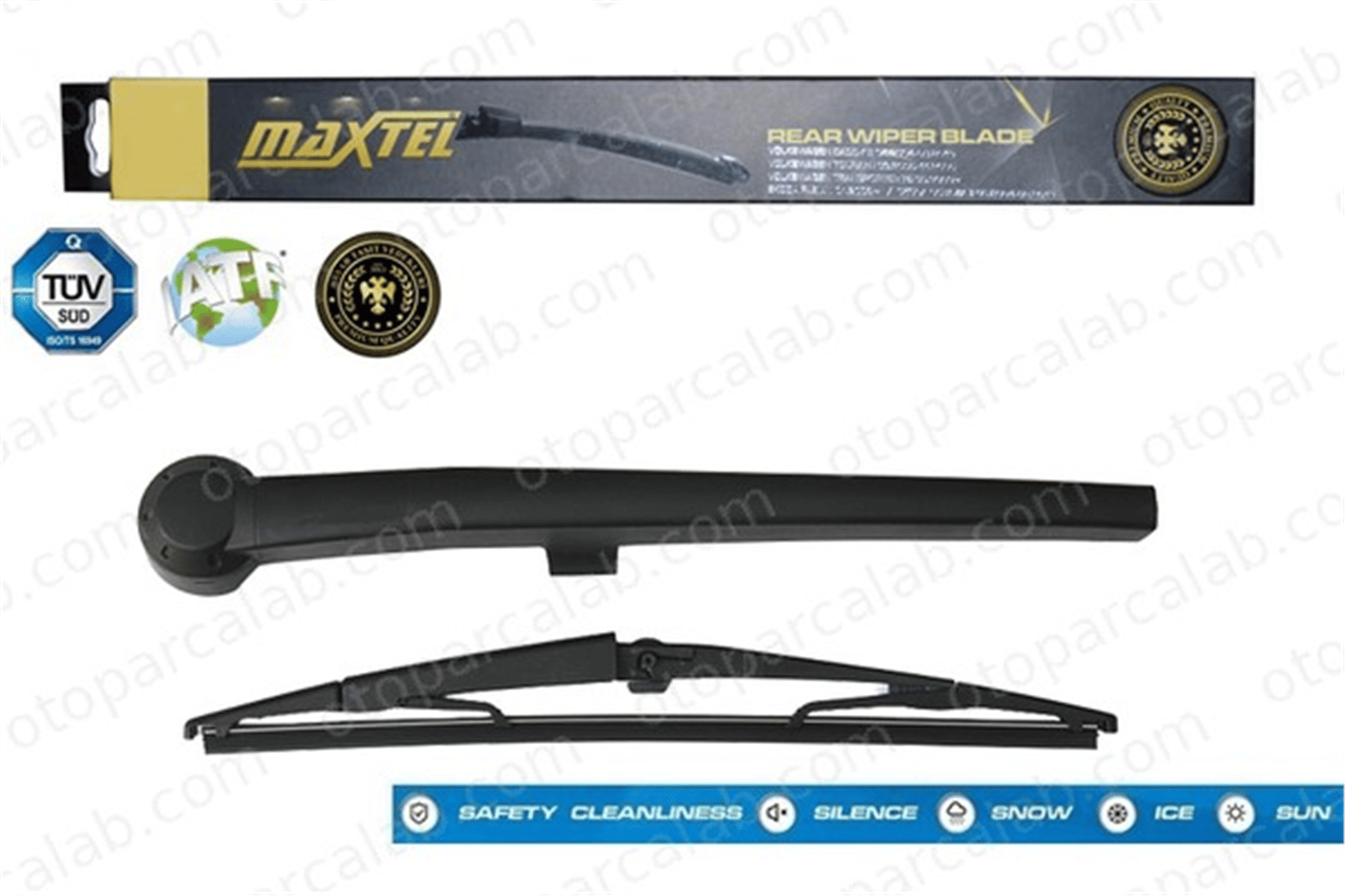 MAXTEL 12634341 Silecek Süpürgesi Arka Hybrid Tip 350 mm - 14 inç JEEP GRAND CHEROKEE III 105139836AB 5139835AC