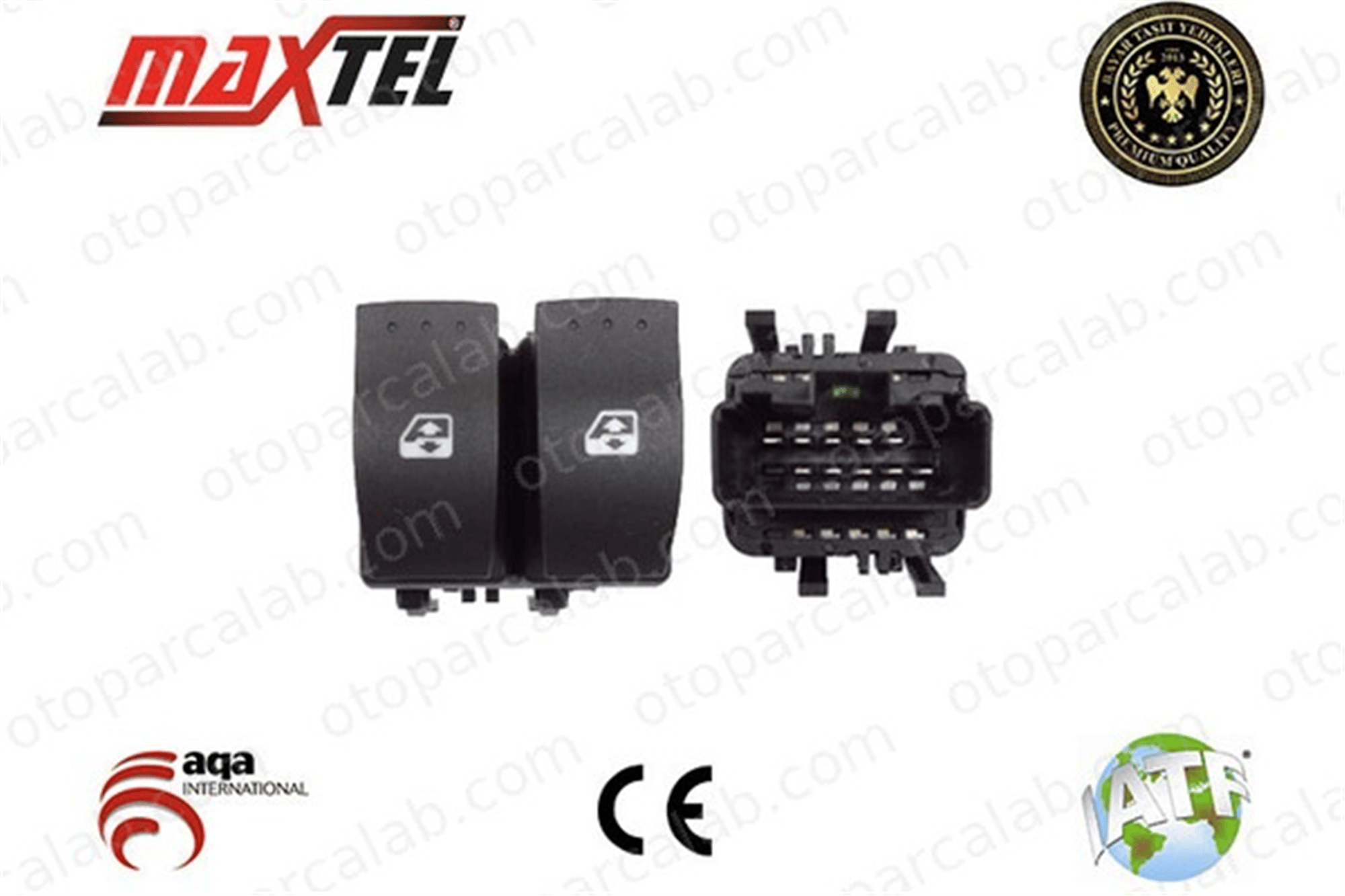 MAXTEL 18204034 Cam Açma Düğmesi Ön Sol RENAULT THALIA I MEGANE II 8200315034 8200148814