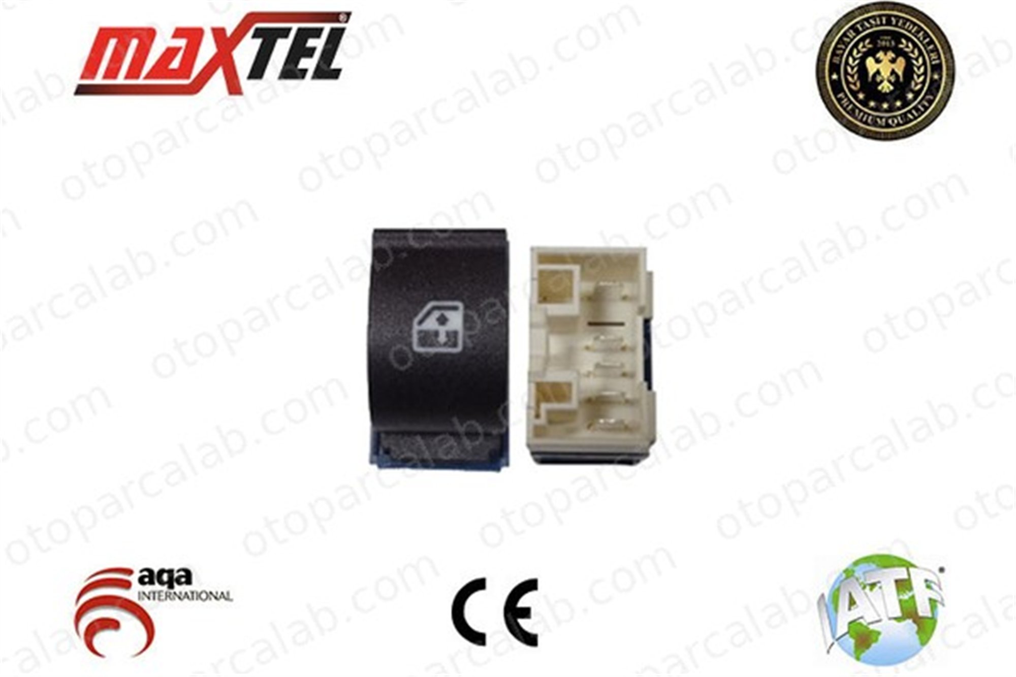 MAXTEL 18205038 Cam Açma Düğmesi Ön Sağ FIAT FIORINO Kasa/büyük limuzin QUBO 735461275 735518654