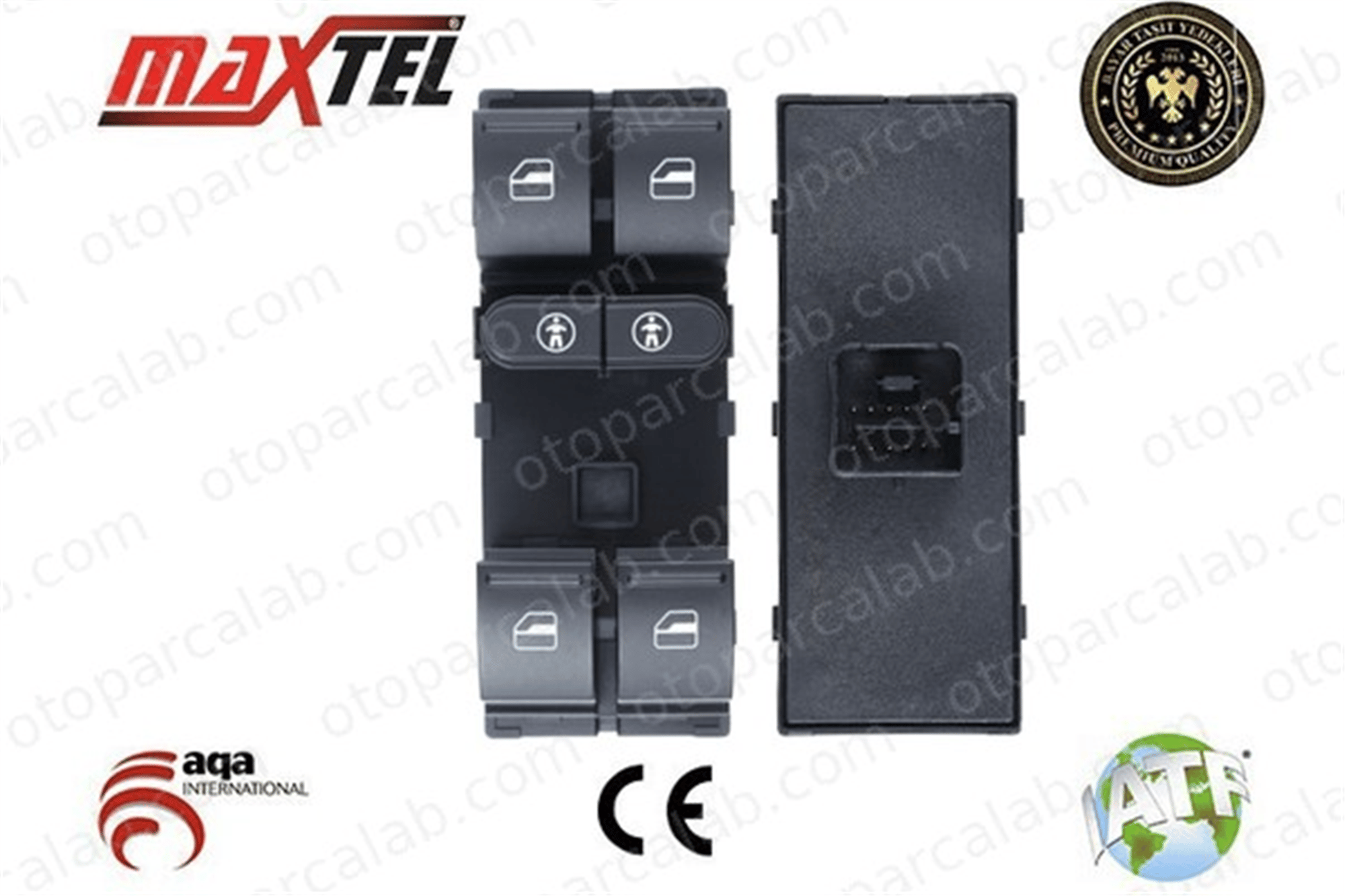 MAXTEL 18206033 Cam Açma Düğmesi Ön Sol VW TOUAREG TOURAN 7L6959857E 7L6959857C