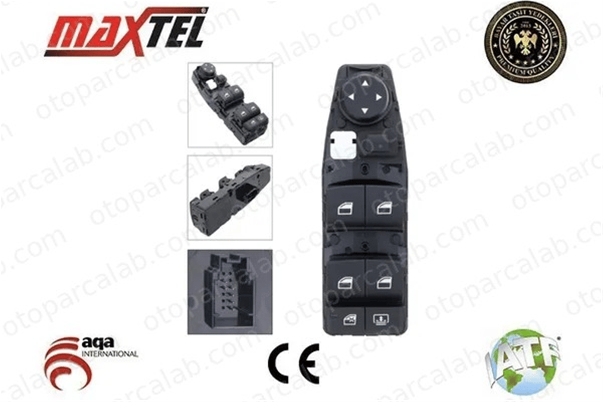 MAXTEL 18209481 Cam Açma Düğmesi Ön Sol BMW 3 5 61319218481 9218481