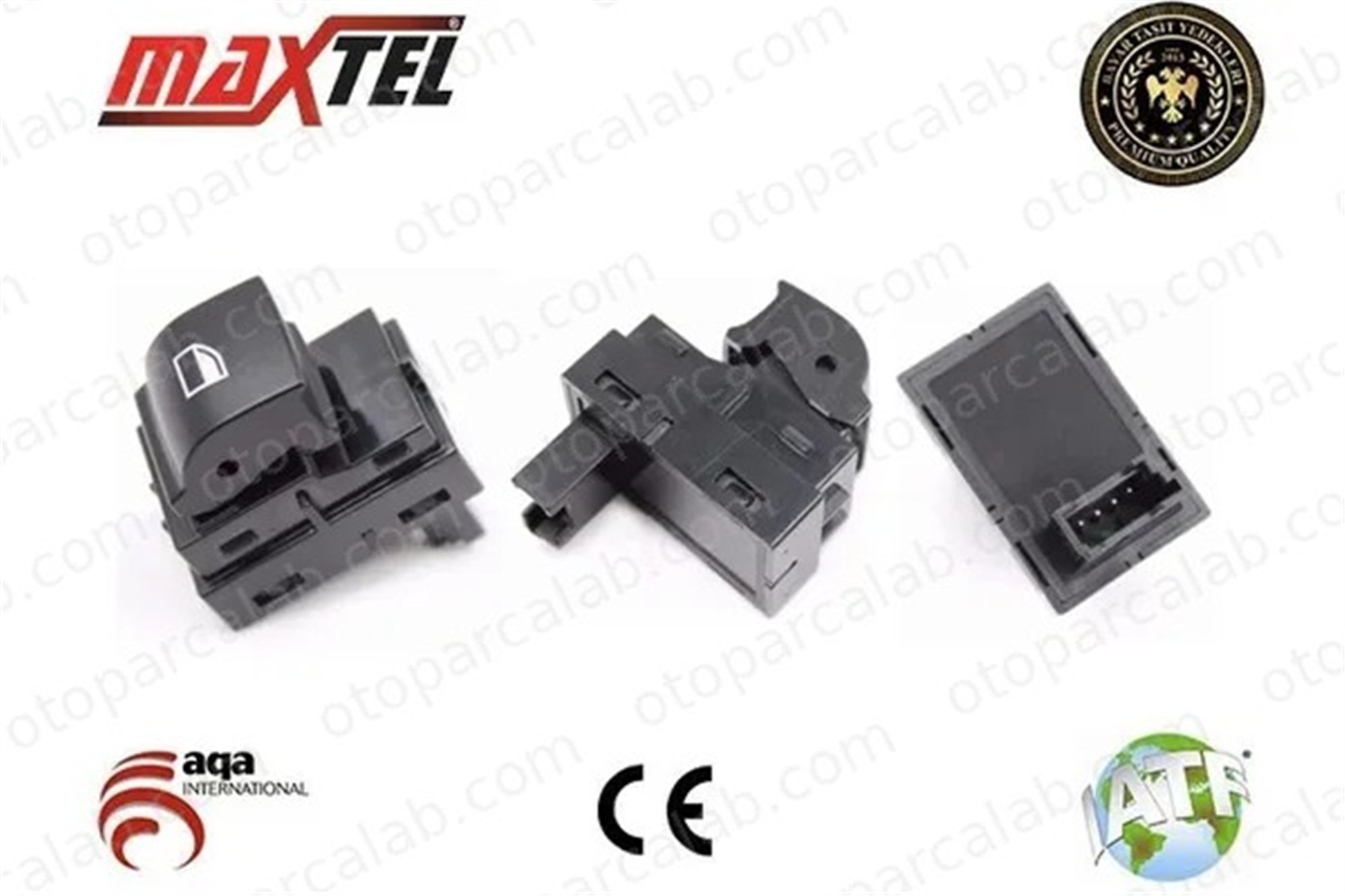 MAXTEL 18209949 Cam Açma Düğmesi Ön Sağ BMW 5 5 Touring 61319241949 61319163527