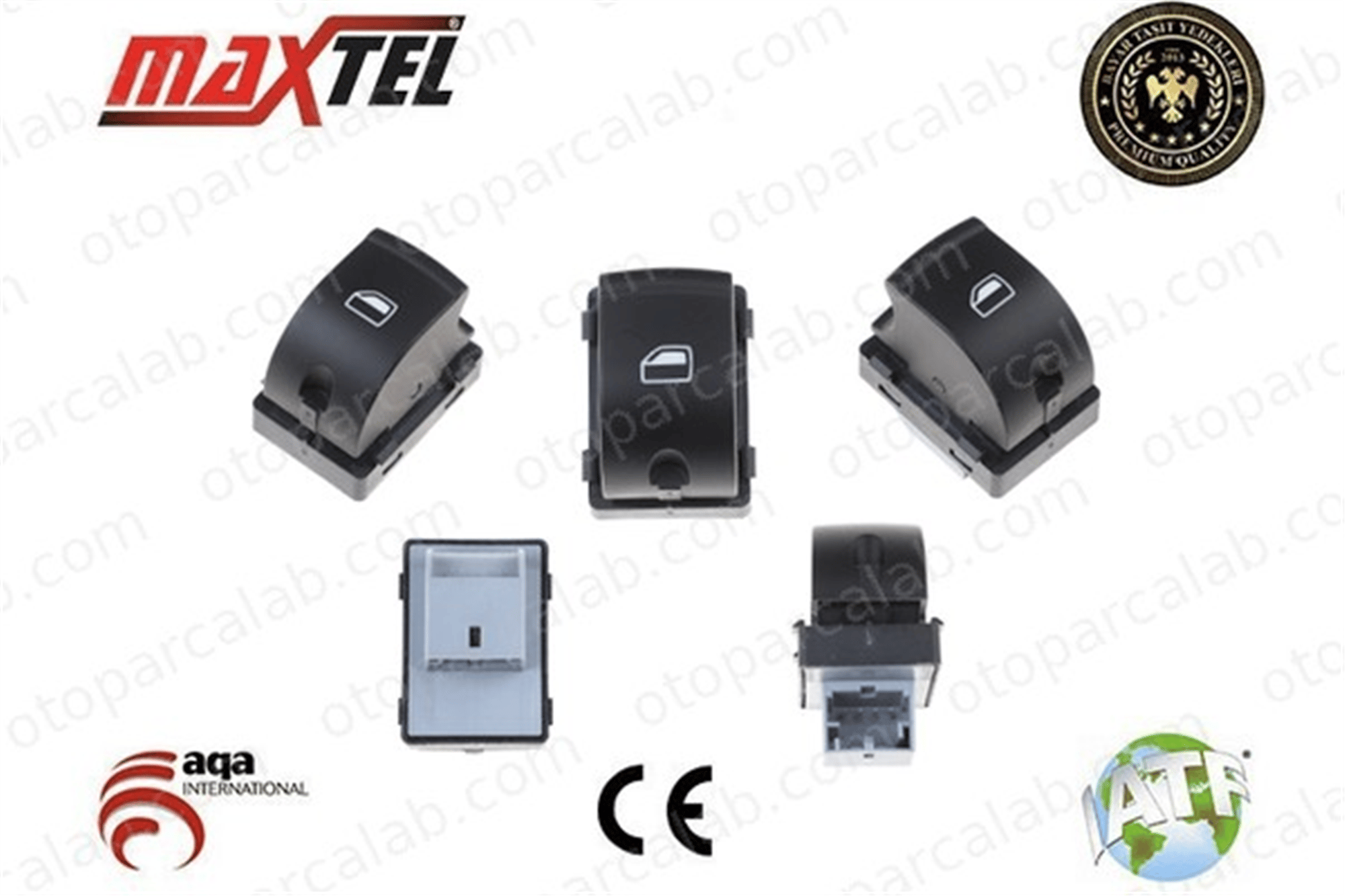 MAXTEL 18231128 Cam Açma Düğmesi Ön Sağ AUDI A6 C6 Avant A6 C6 4F0959855A 4F0959855