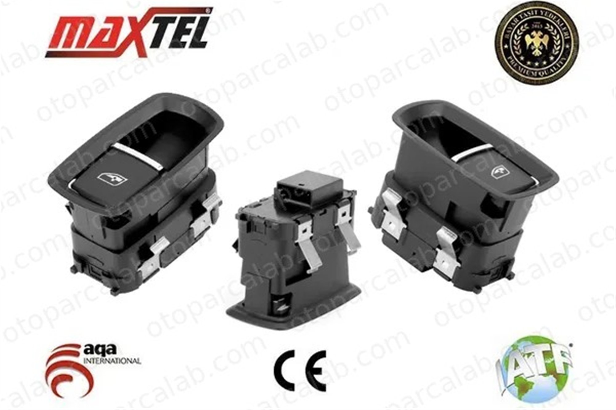 MAXTEL 18235855 Cam Açma Düğmesi Ön Sağ PORSCHE PANAMERA CAYENNE 7PP959855C 7PP959855B