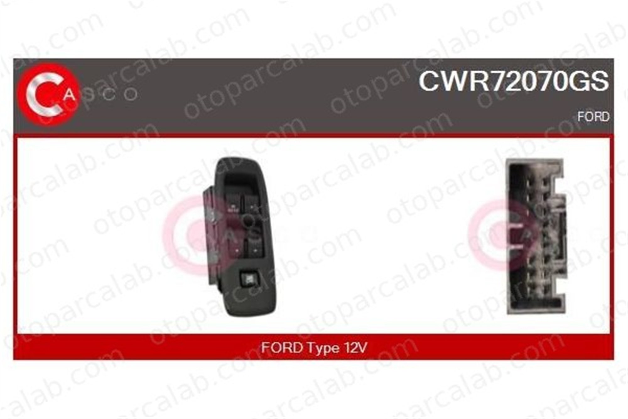 MCAR AN-1312 Cam Açma Düğmesi Ön Sol FORD RANGER AN1312 EB3T14A132BD