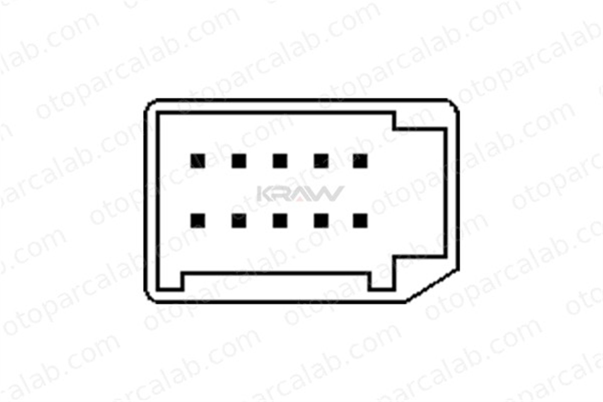 MCAR AN-1504B Cam Açma Düğmesi Ön Sol AUDI A6 C6 Avant A6 C6 4F0959851G