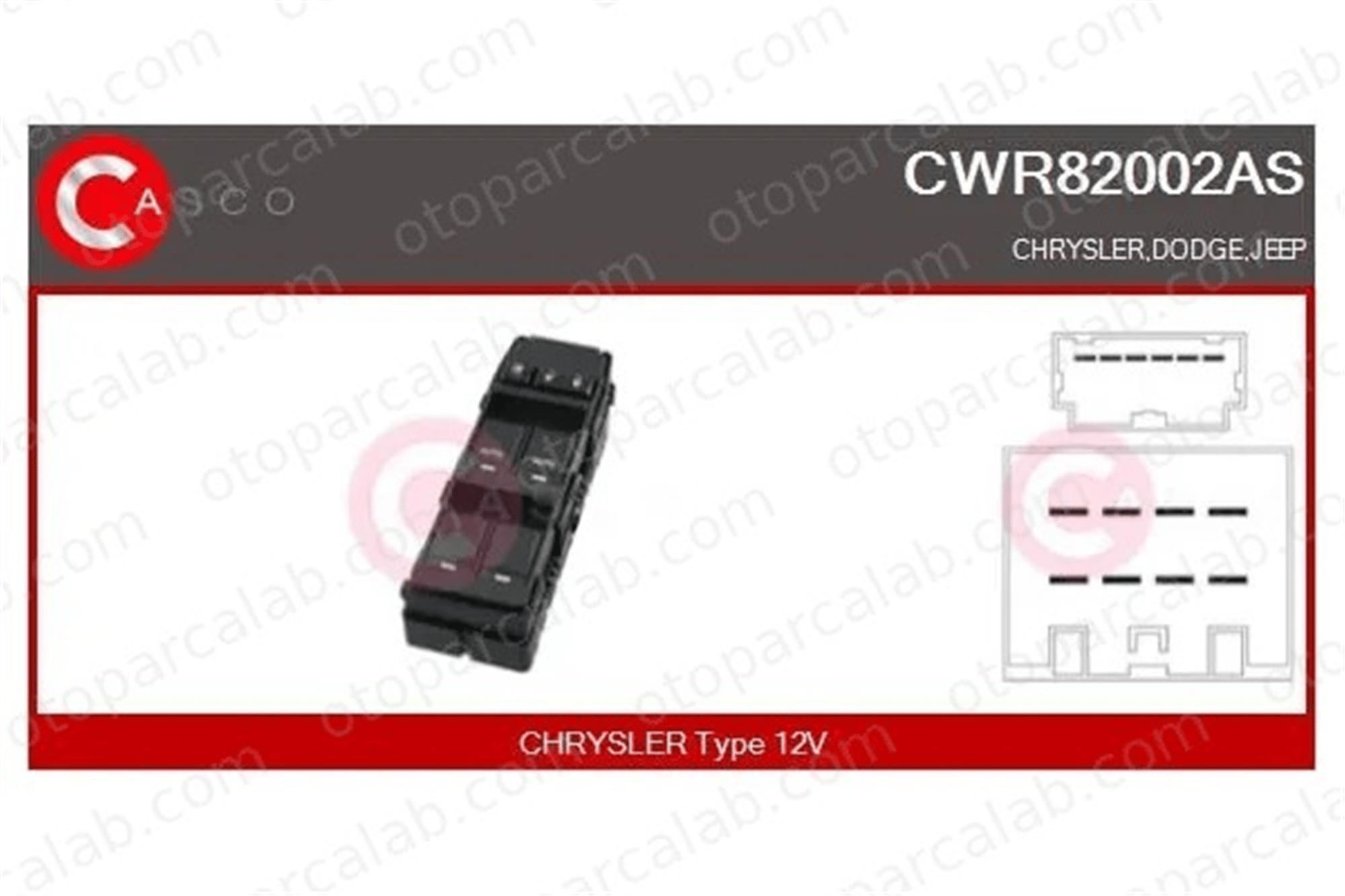 MCAR AN-3206D Cam Açma Düğmesi Ön Sol JEEP GRAND CHEROKEE III COMMANDER AN3206D 4602736AA