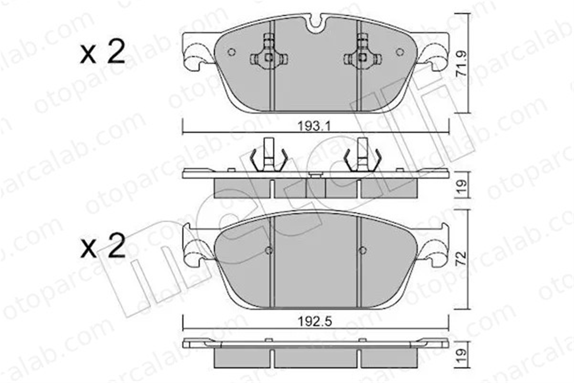MERCEDES ORJINAL A0084200020 Fren Disk Balata Ön MERCEDES-BENZ GLE GLE Coupe A0084200020 4200405