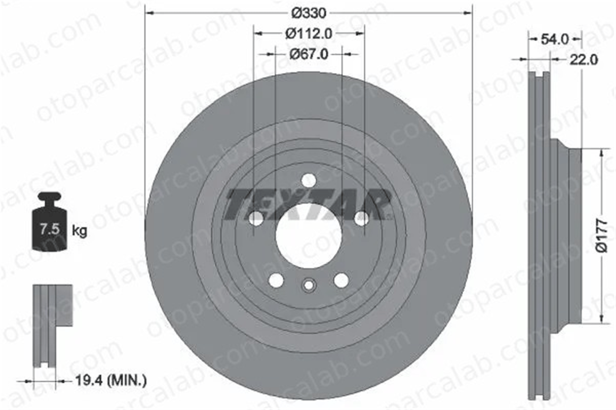 MERCEDES ORJINAL A1664230600 Fren Disk Ayna Arka Sağ ve Sol MERCEDES-BENZ M-SERISI GLE A1664230600 1664230112