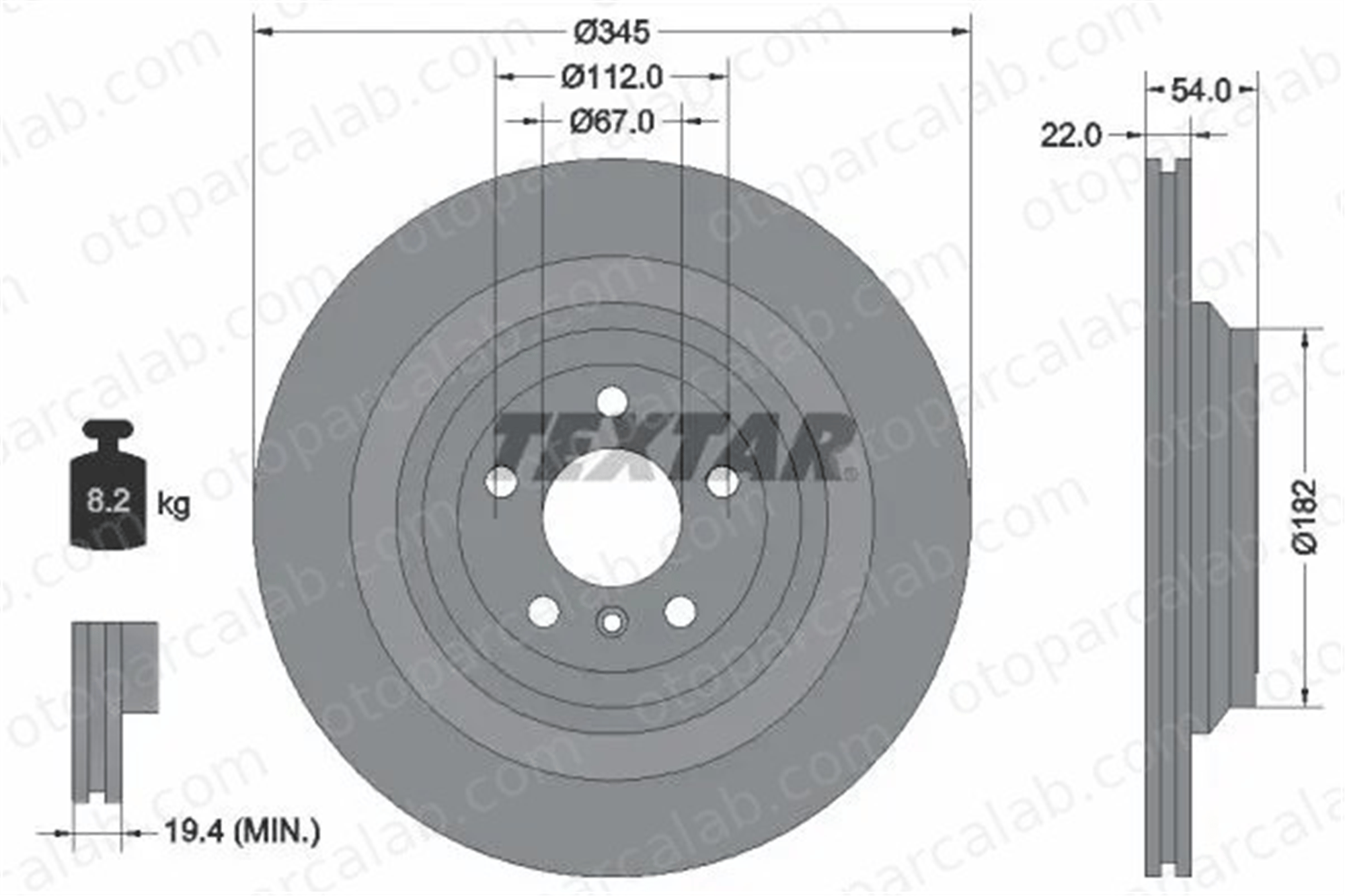 MERCEDES ORJINAL A1664230700 Fren Disk Ayna Arka Sağ ve Sol MERCEDES-BENZ GLE M-SERISI A1664230700 1664230212