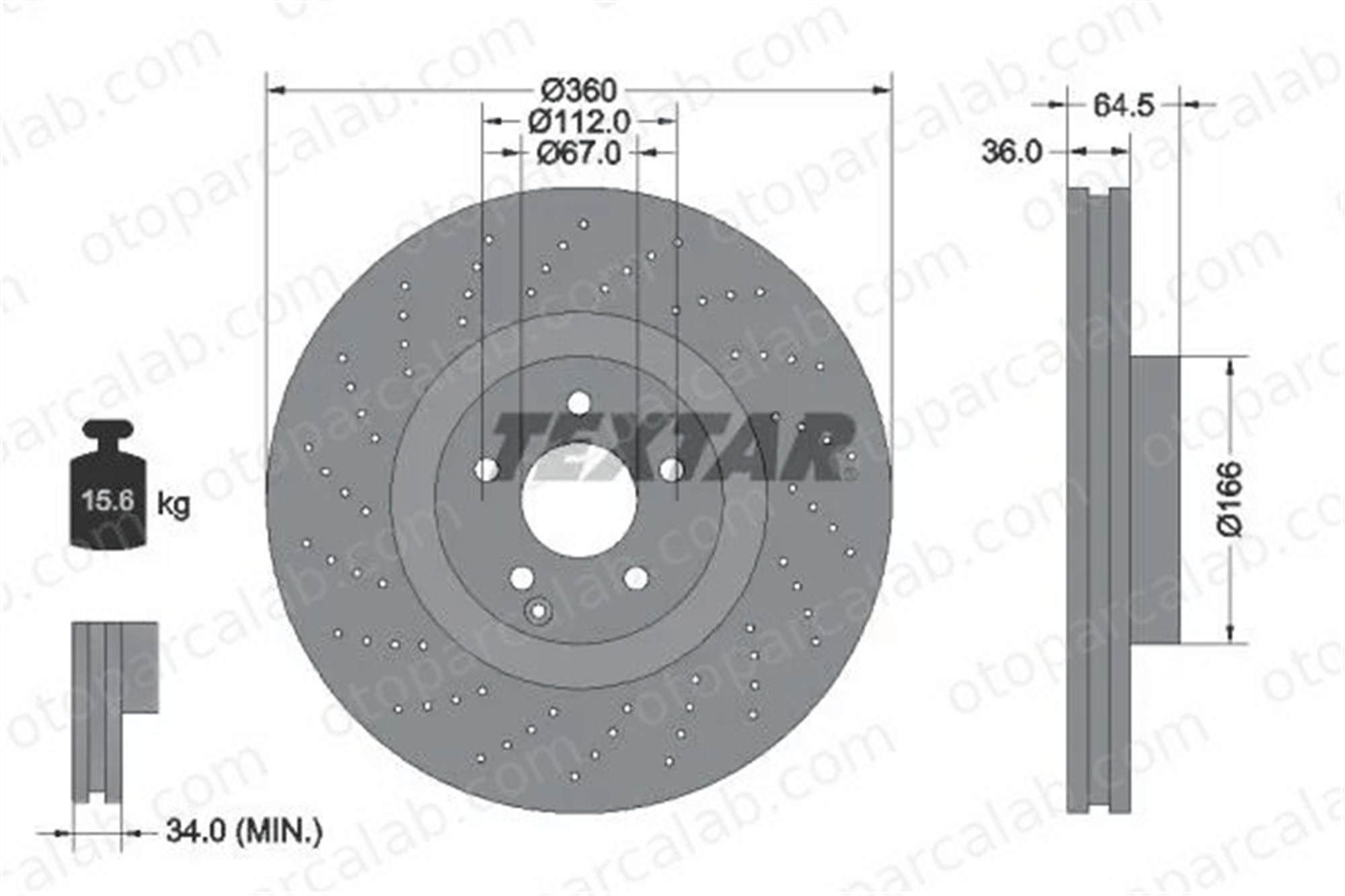 MERCEDES ORJINAL A221421181207 Fren Disk Ayna Ön Sağ ve Sol MERCEDES-BENZ SL S-SERISI A221421181207 1724210600