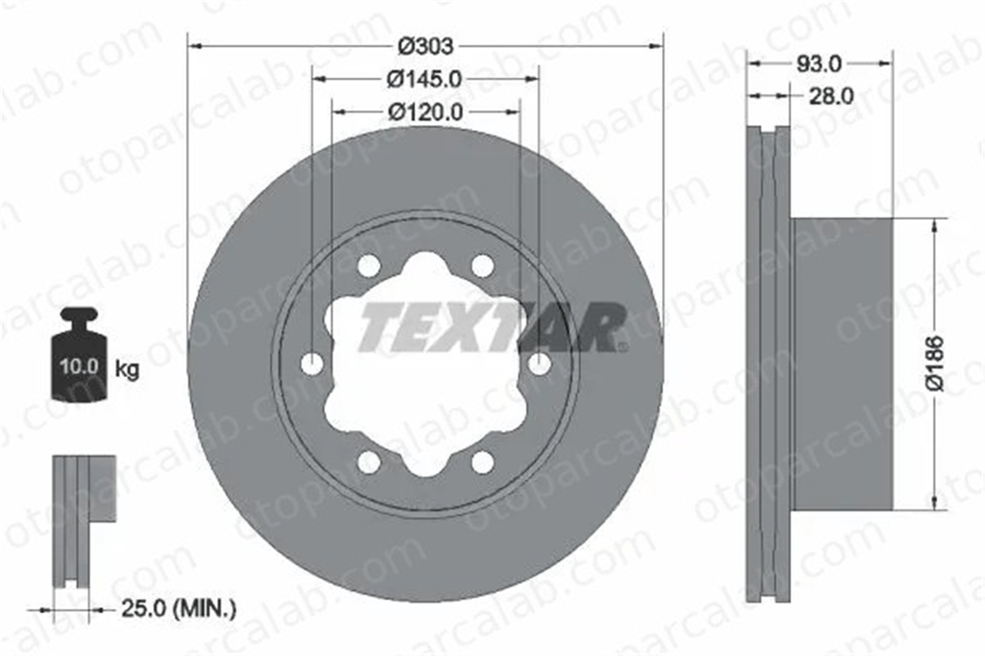 MERCEDES ORJINAL A907423010007 Fren Disk Ayna Arka Sağ ve Sol MERCEDES-BENZ SPRINTER 5-t Panelvan/Van SPRINTER 5-t Platform şasi A907423010007 2E0615601