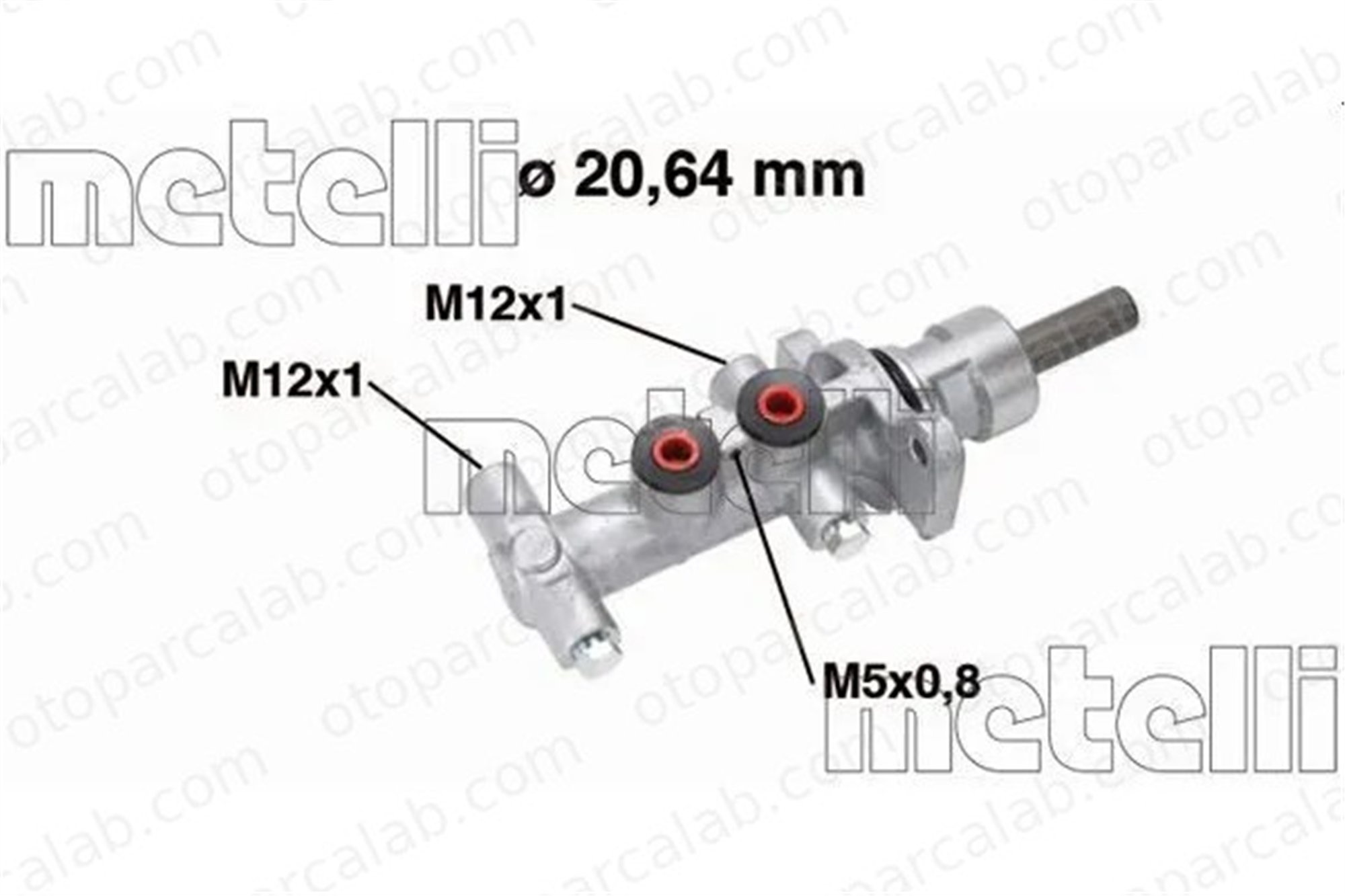 METELLI 05-0768 Fren Ana Merkez OPEL VIVARO A Minibüs/Otobüs RENAULT TRAFIC II Panelvan/Van 7701208267 4601000QAT