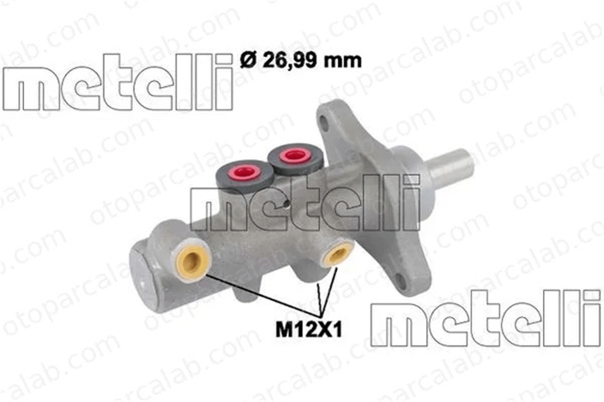 METELLI 05-0832 Fren Ana Merkez VW TRANSPORTER T5 Minibüs/Otobüs TRANSPORTER T5 Panelvan/Van 7L0611019E 95535501500