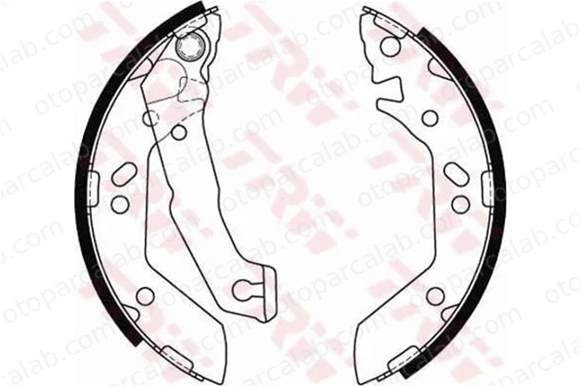 MGA 108684 Fren Pabuçlu Balata Arka HYUNDAI ACCENT II ACCENT II Sedan 5830525A00 5830525A10