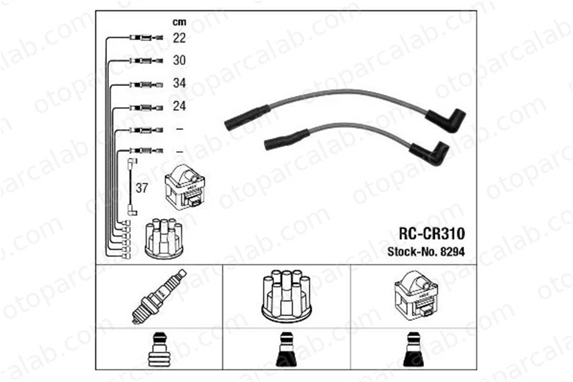 MGA 35260 Buji Kablosu JEEP CHEROKEE WRANGLER I 83300155 56041850AA