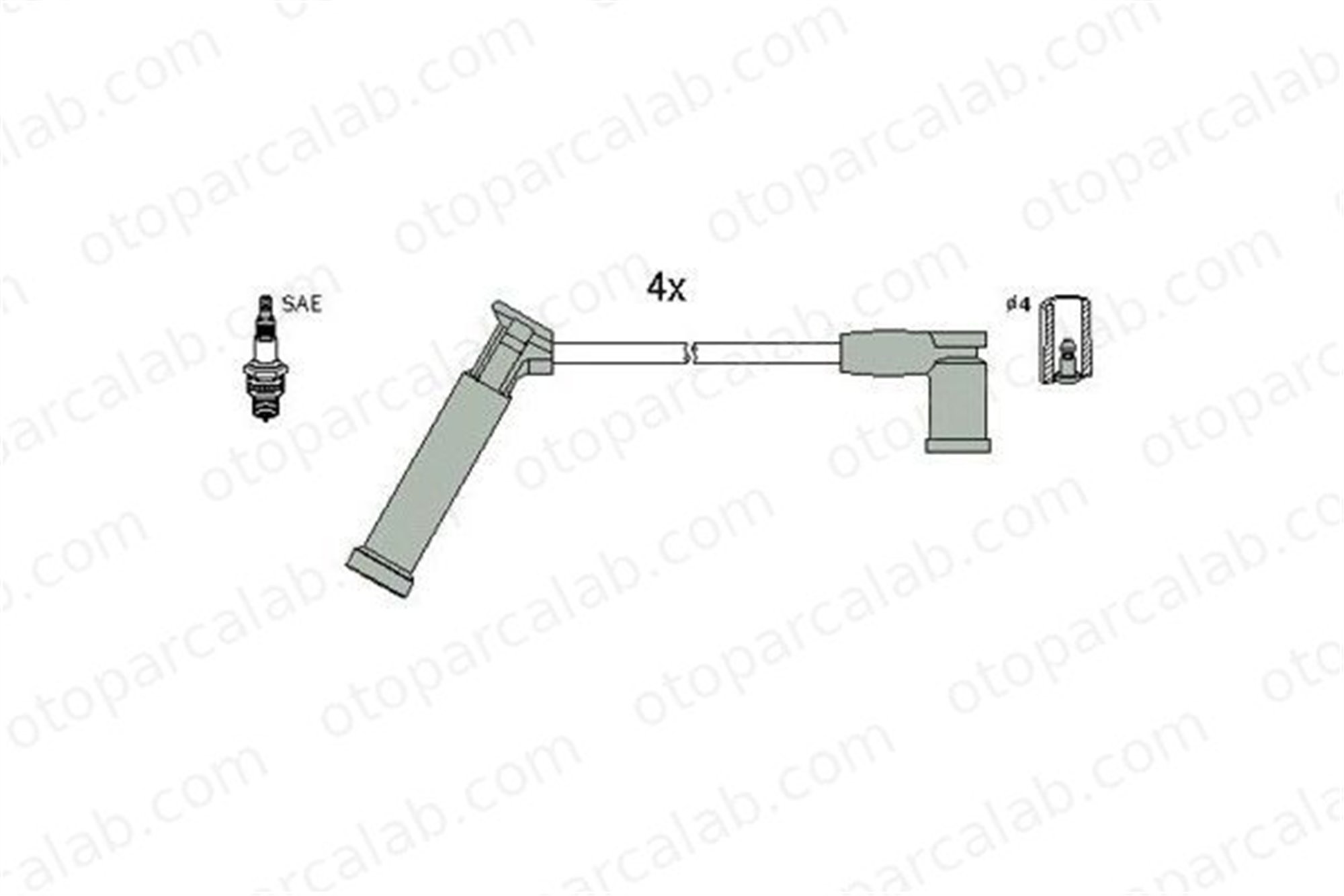 MGA 35329 Buji Kablosu FORD FIESTA IV FIESTA V 972031FSHE 0972031FSHE