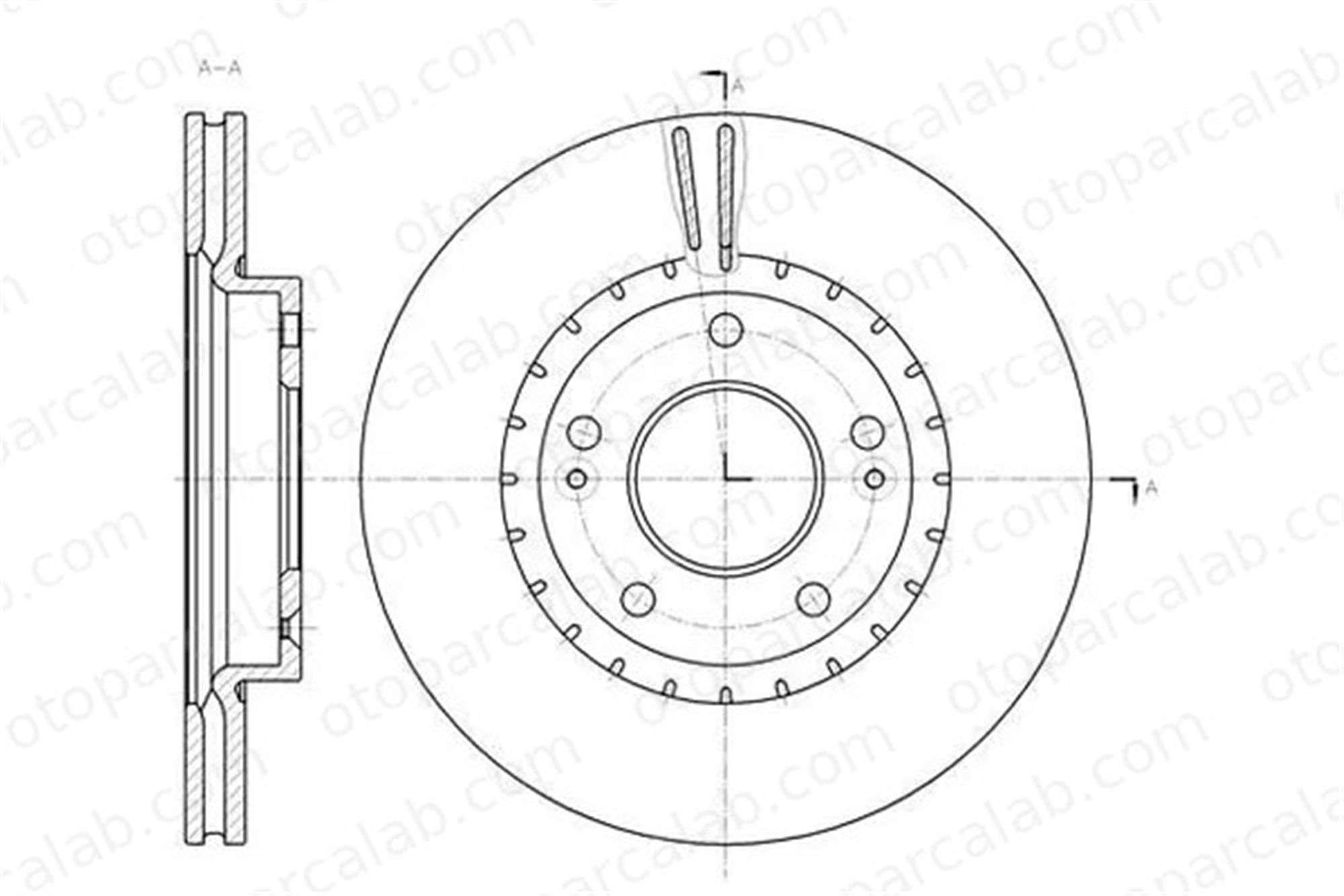 MGA 50383 Fren Disk Ayna Ön Sağ ve Sol HYUNDAI i30 KIA CEE'D 517123X000 517122V000
