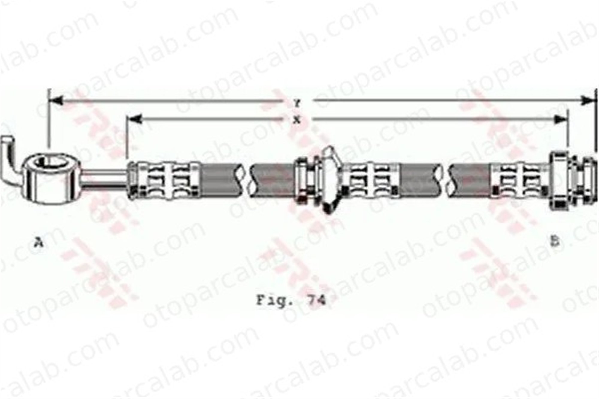 MGA 511090 Fren Hortumu Ön Sağ veya Sol OPEL CAMPO FRONTERA A 94403322 97134830