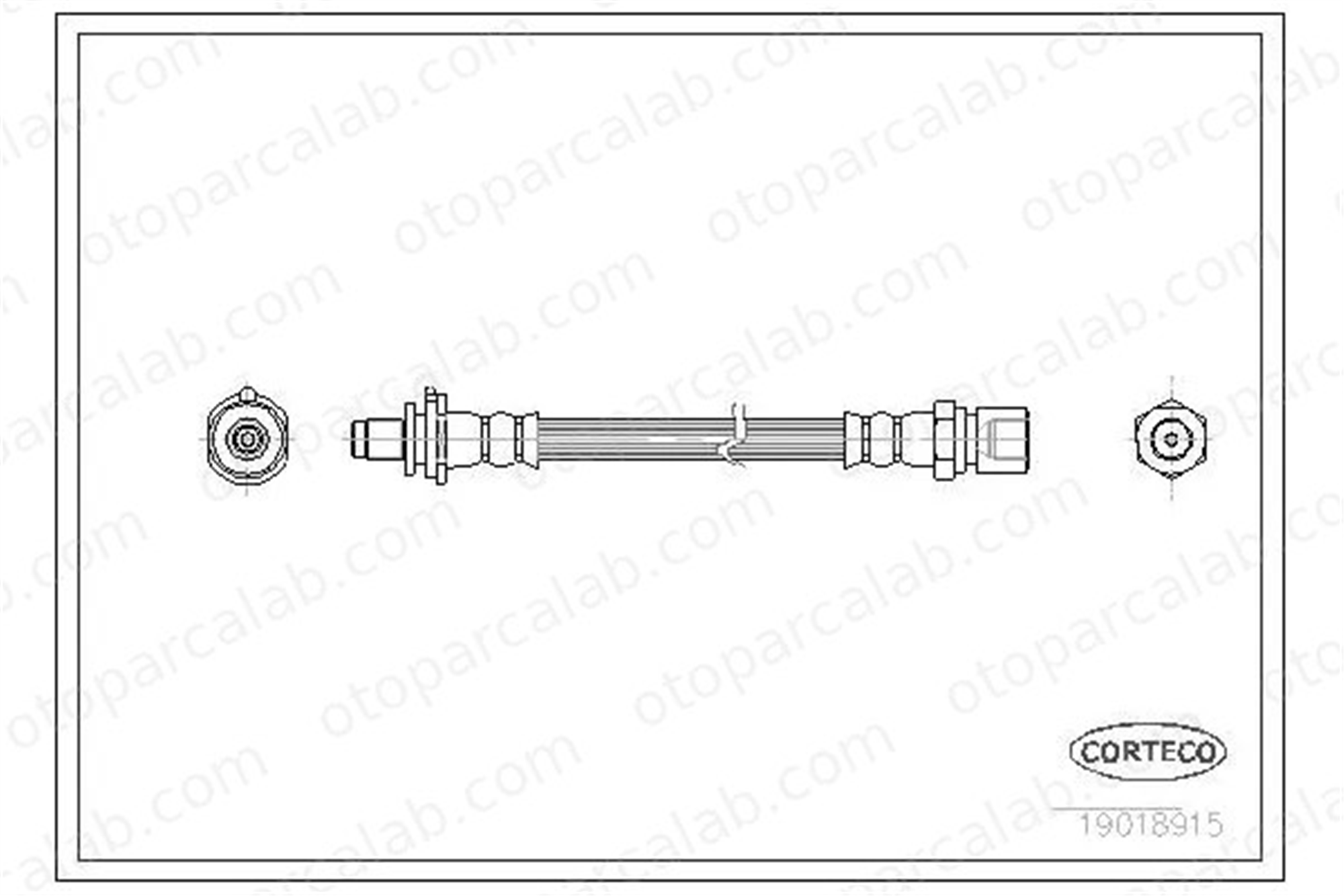 MGA 511092 Fren Hortumu Arka Sağ veya Sol OPEL VECTRA A VECTRA A Hatchback 90425239 90468320