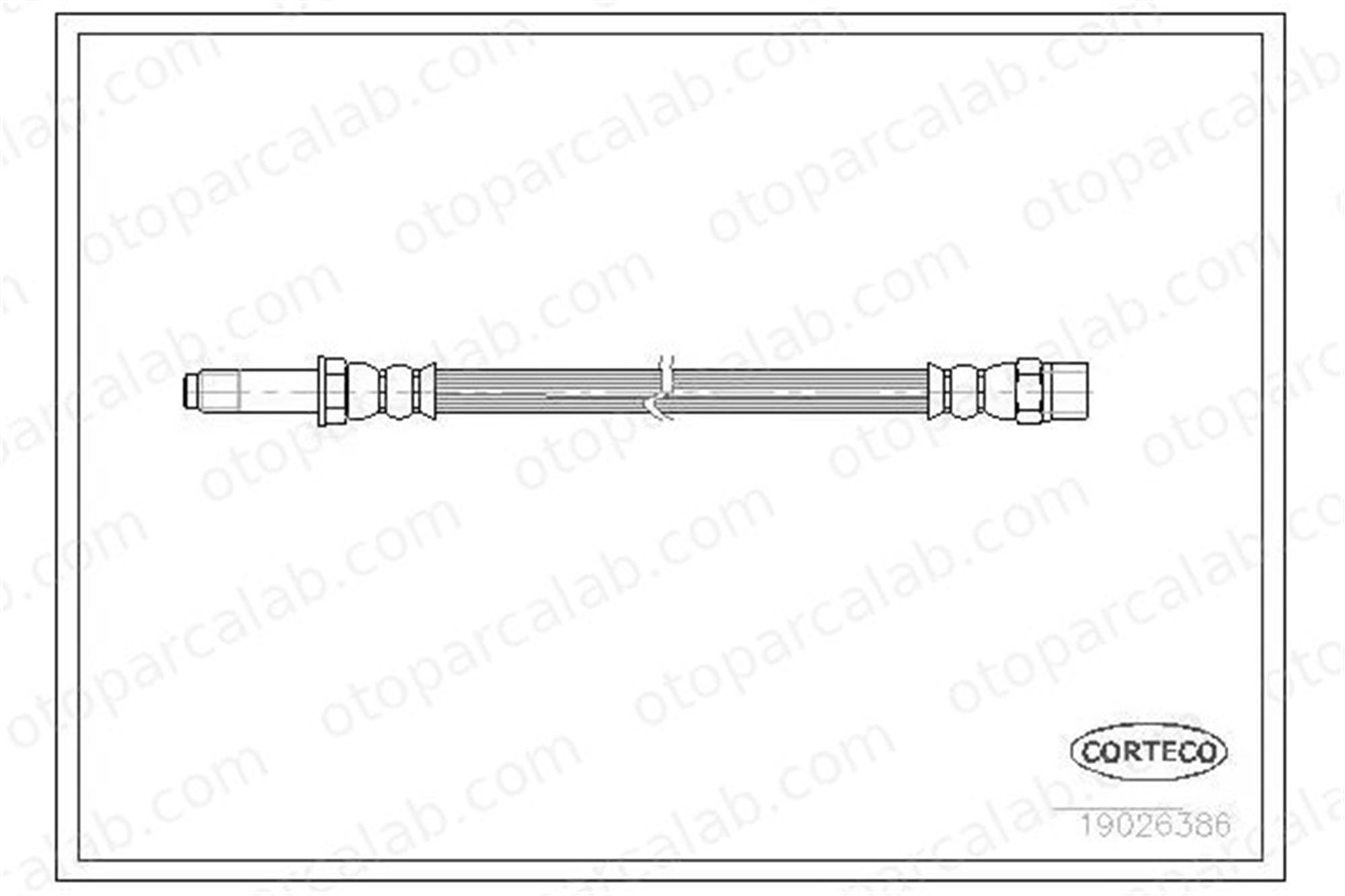MGA 511165 Fren Hortumu Arka Sağ veya Sol FORD GALAXY I 95VW2282BB 7M0611776C