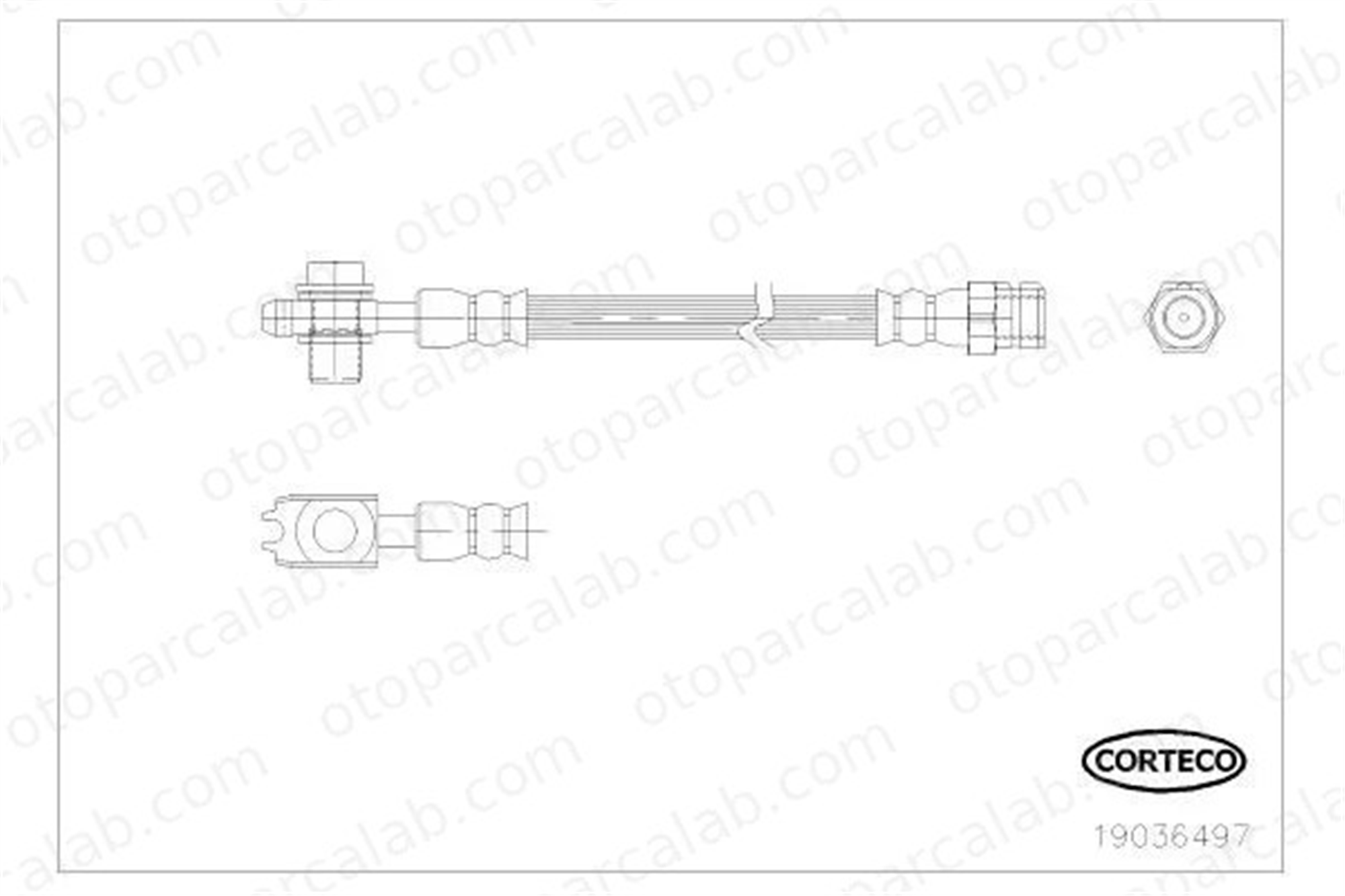 MGA 511266 Fren Hortumu Arka Sağ veya Sol VW TIGUAN PASSAT B7 Variant 5N0611775A 5N0611775