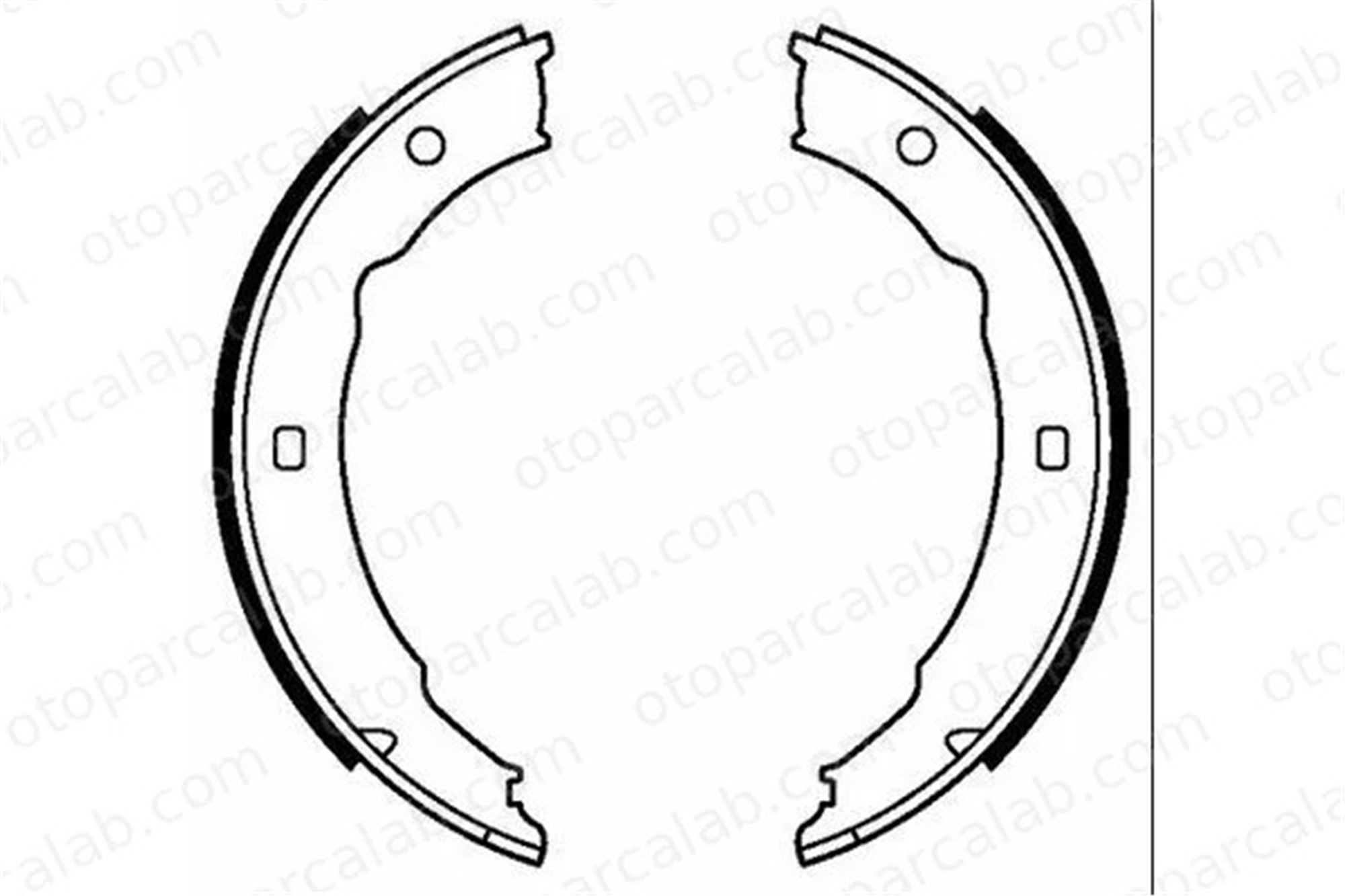 MGA 54257 Fren Pabuçlu Balata Arka PEUGEOT 406 406 Break 4241J2 4241J7