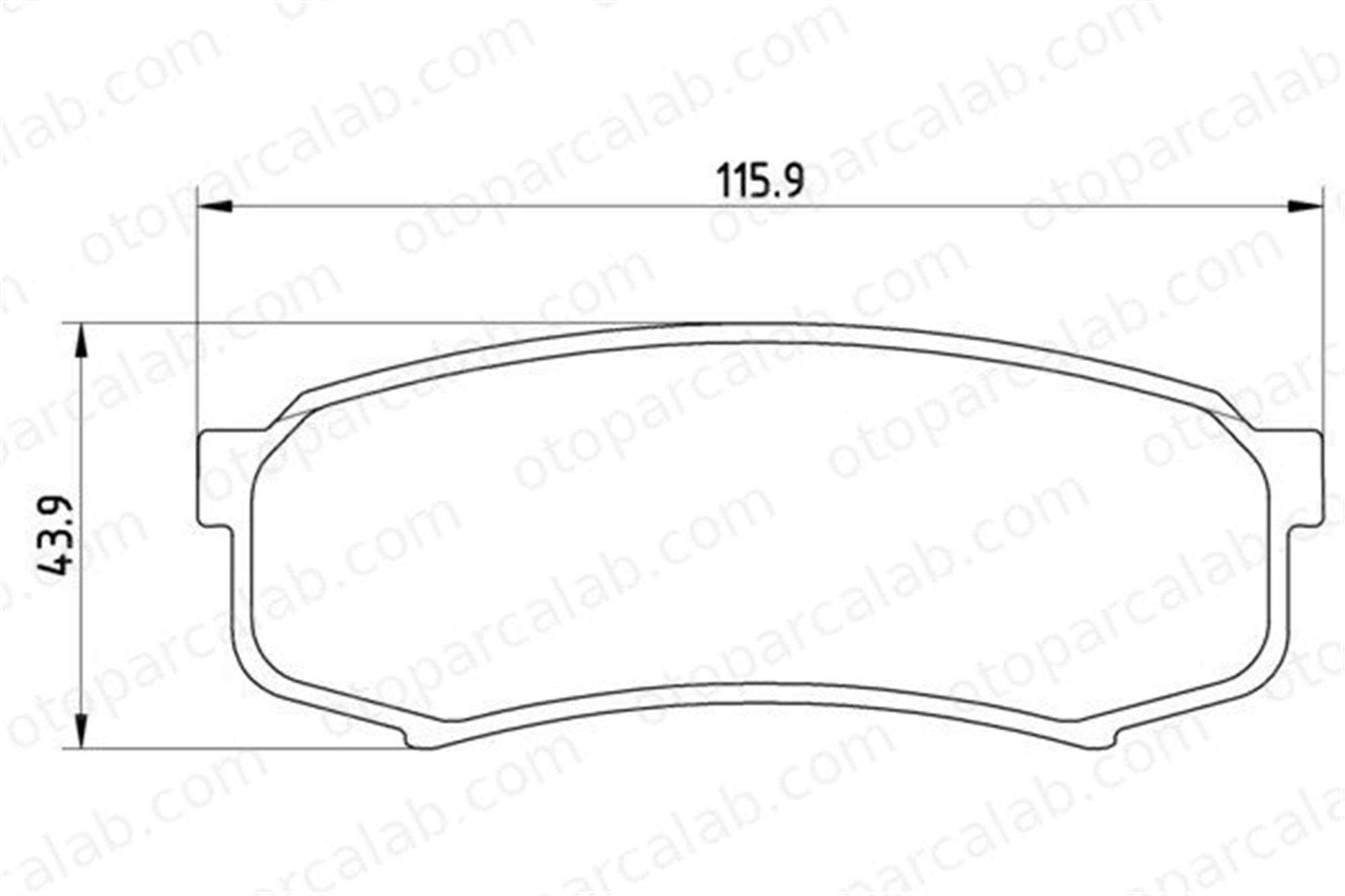 MGA 55298 Fren Disk Balata Arka TOYOTA LAND CRUISER PRADO LAND CRUISER 80 4605A458 4605A389