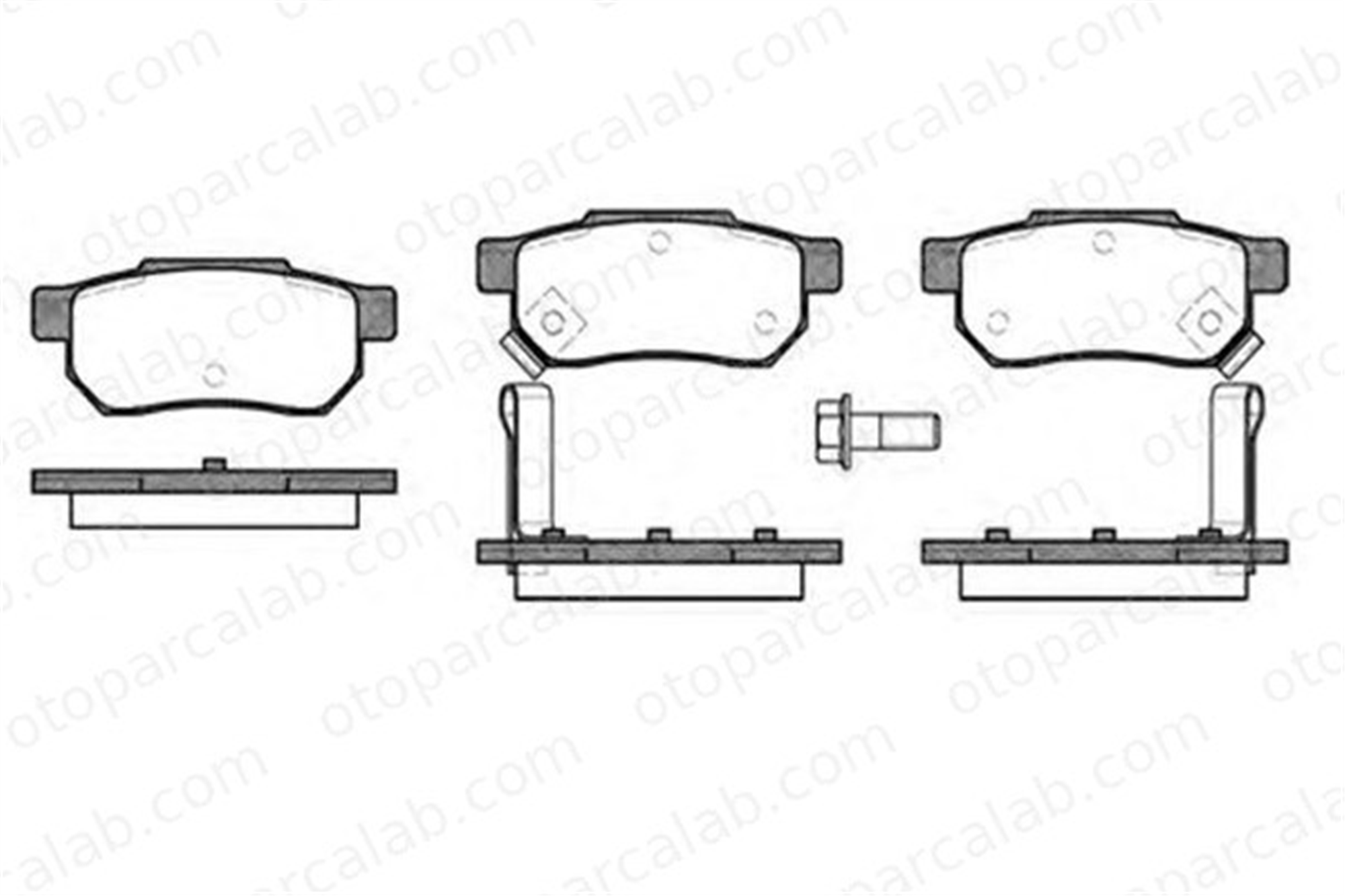MGA 55317 Fren Disk Balata Arka ROVER 200 II Hatchback 400 II 6022SP8000 06022-SP8-000