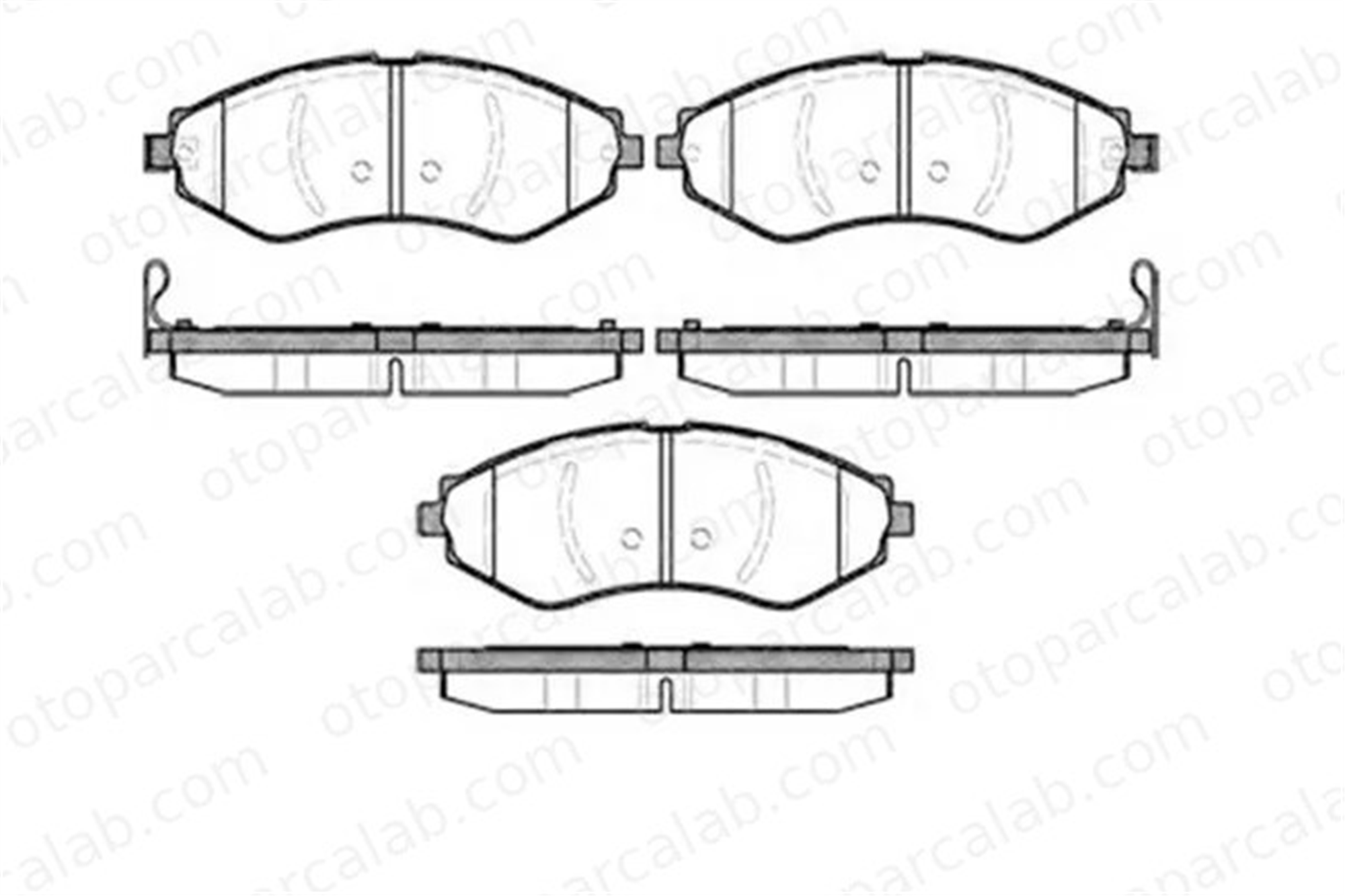 MGA 55333 Fren Disk Balata Ön DAEWOO NUBIRA Sedan NUBIRA Wagon 96405129 96245178