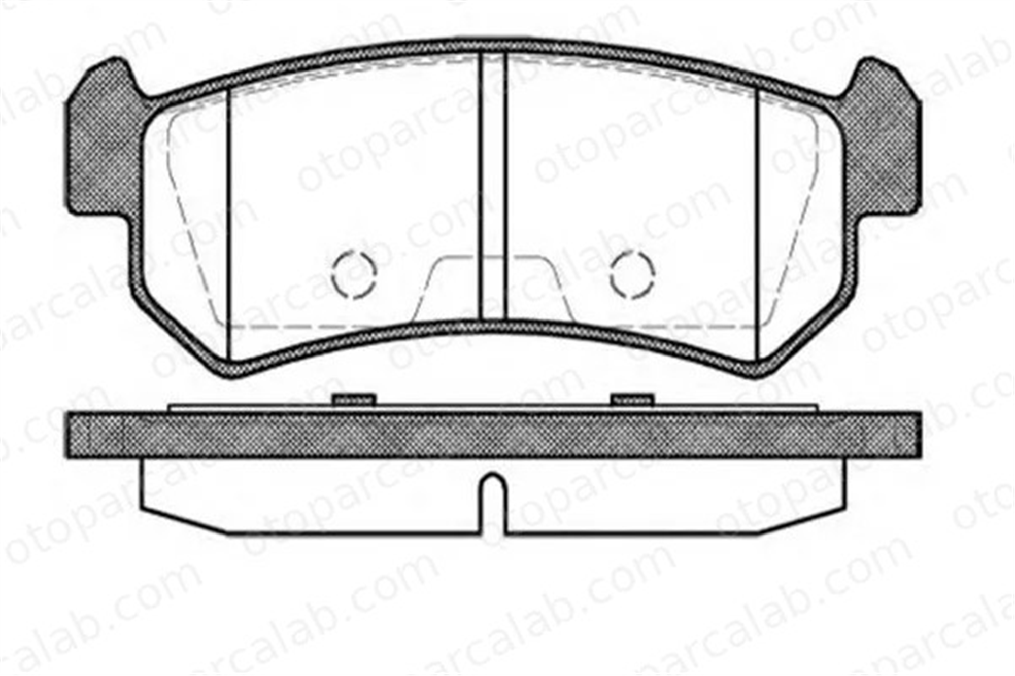 MGA 55334 Fren Disk Balata Arka CHEVROLET LACETTI NUBIRA Sedan 96405131 5550085Z00