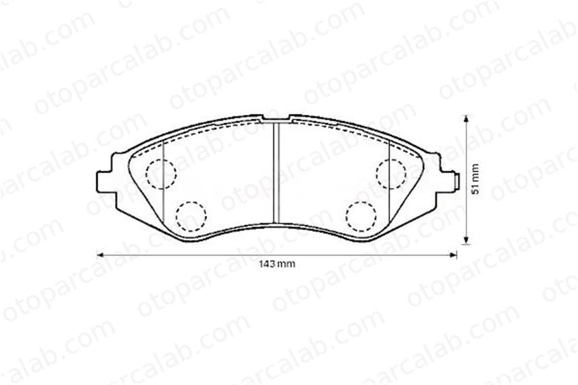 MGA 55335 Fren Disk Balata Ön DAEWOO REZZO CHEVROLET REZZO MPV 96349060 96446742