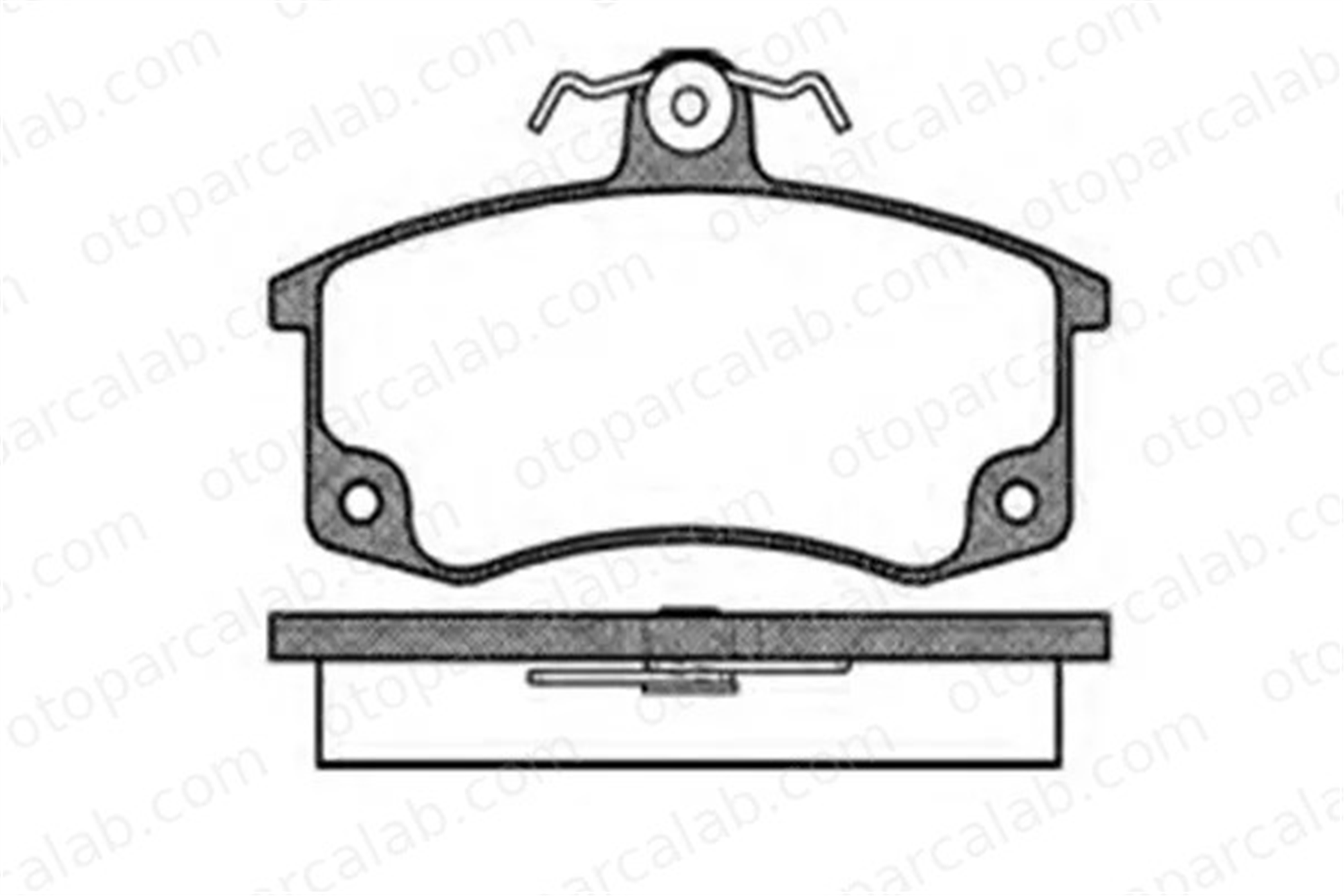 MGA 55344 Fren Disk Balata Ön LADA SAMARA SAMARA Sedan 21103501080 21083501089