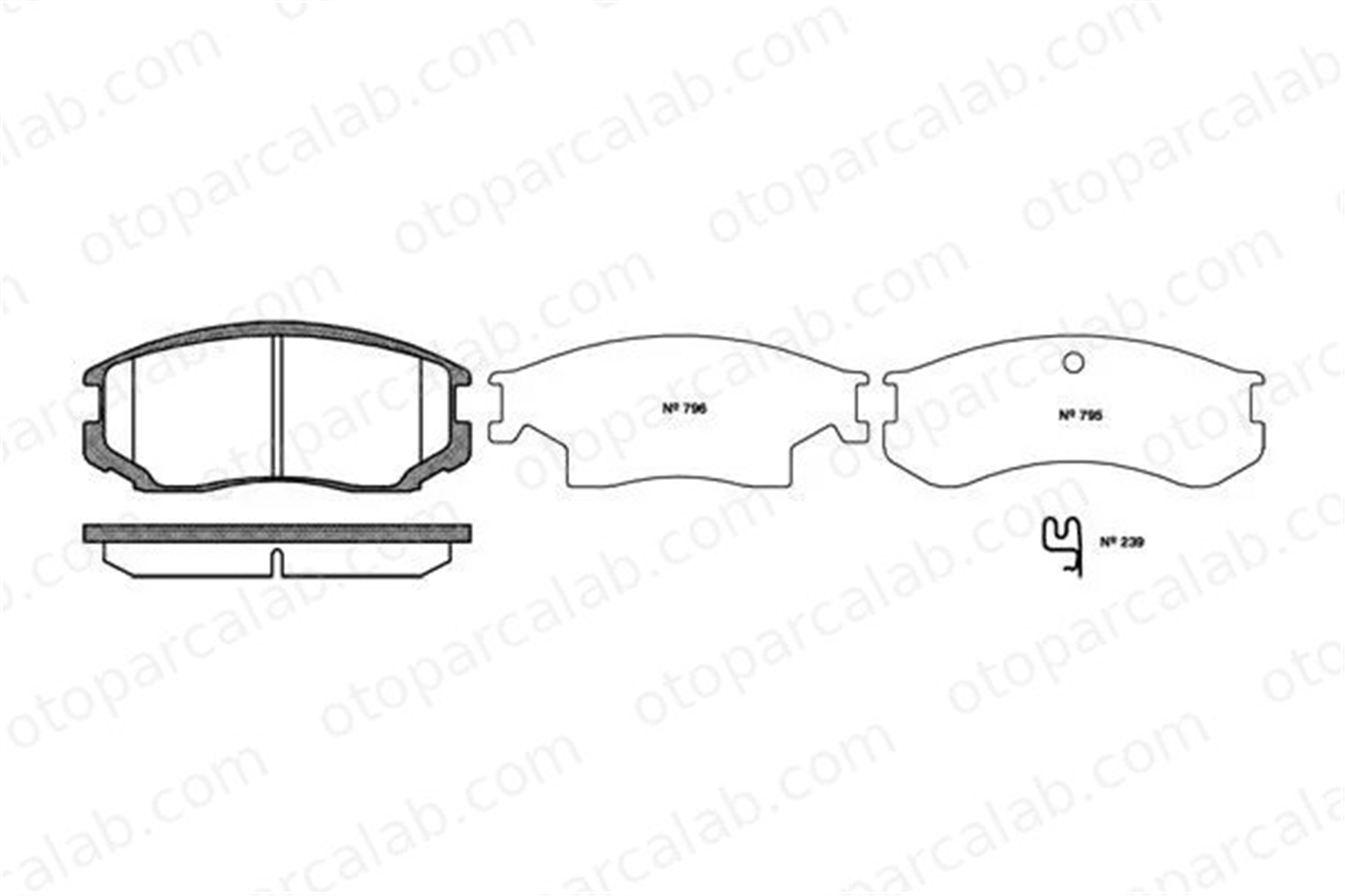 MGA 55367 Fren Disk Balata Ön DAIHATSU TERIOS EXTOL Minibüs/Otobüs V9118D015 4465B4010