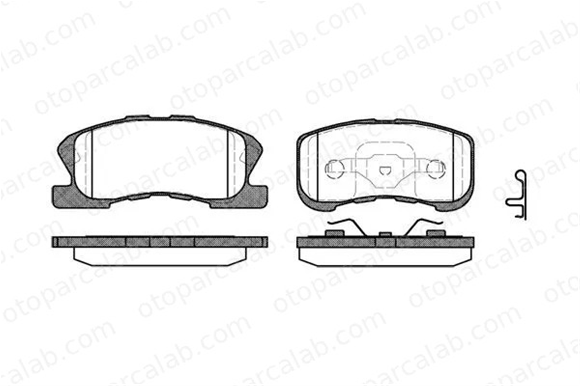 MGA 55369 Fren Disk Balata Ön DAIHATSU SIRION YRV 449197401 449197201