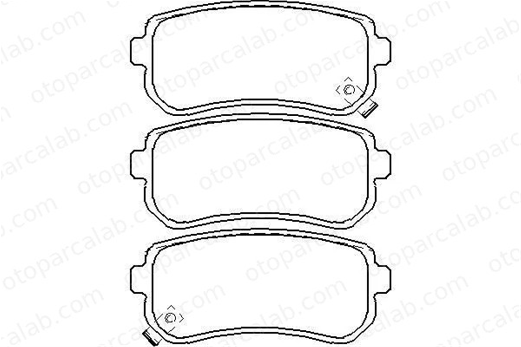 MGA 55386 Fren Disk Balata Arka HYUNDAI TUCSON KIA SPORTAGE IV 583021HA00 583020ZA00