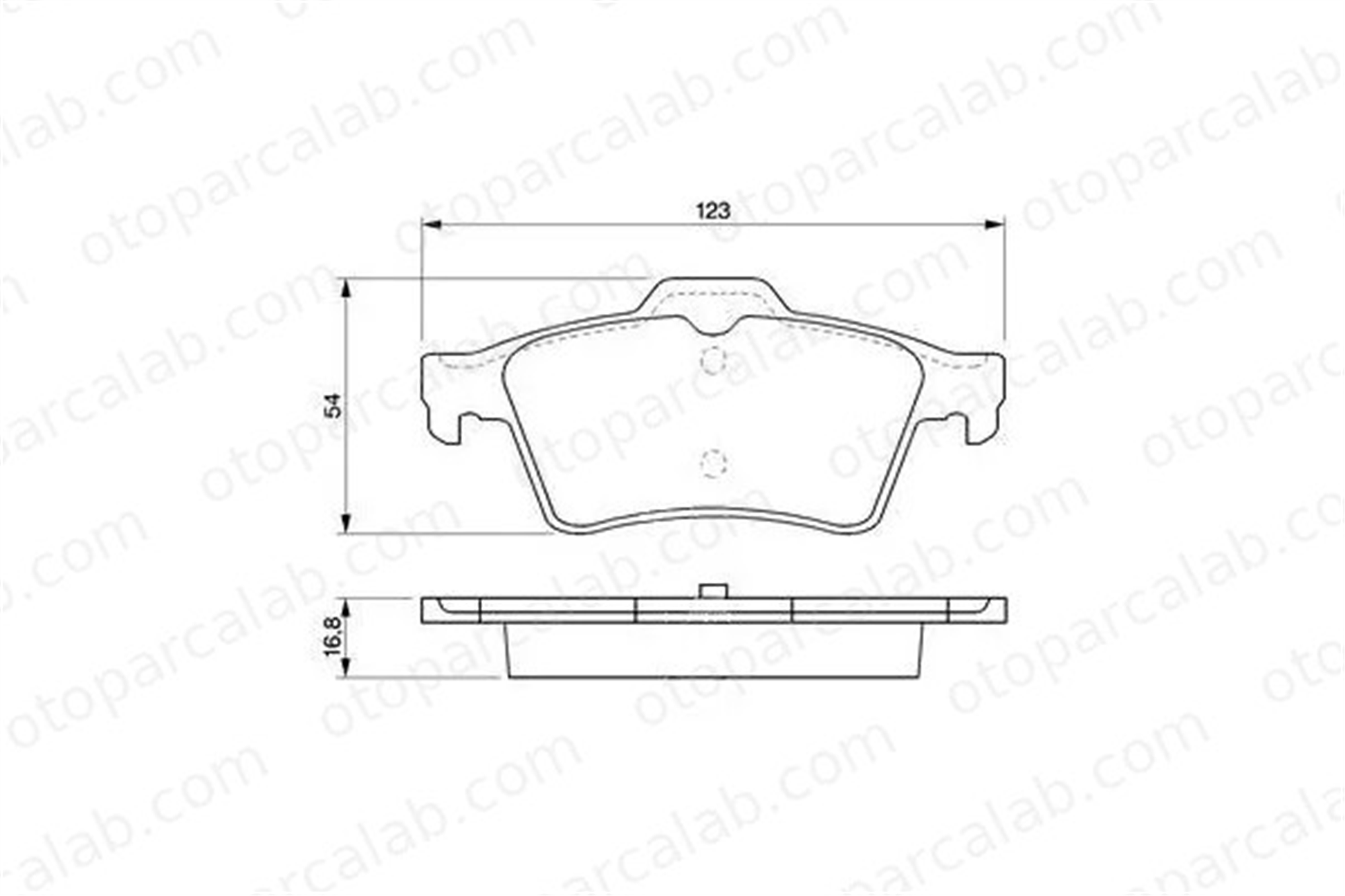 MGA 55409 Fren Disk Balata Arka RENAULT LAGUNA II Grandtour LAGUNA II 7701207996 44060AV625