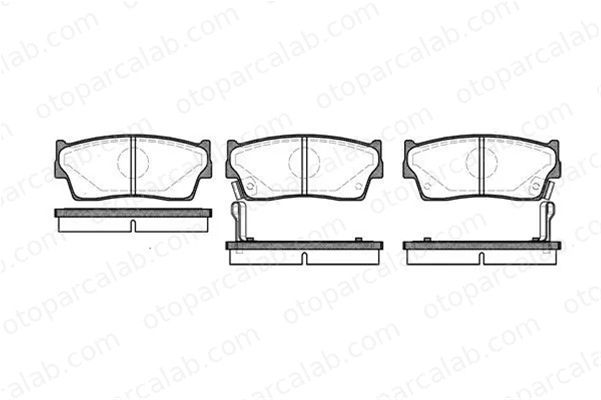 MGA 55431 Fren Disk Balata Ön SUZUKI VITARA VITARA Cabrio 5520061870 5520060810