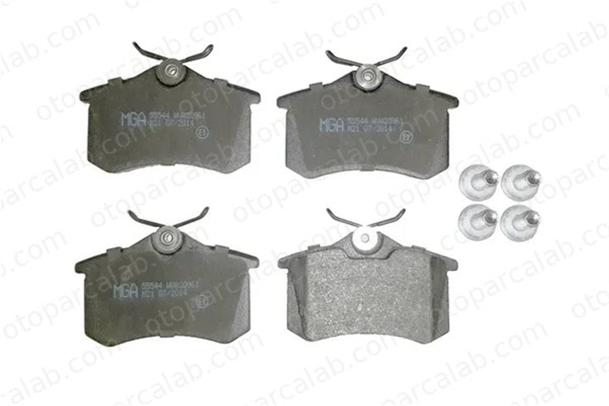 MGA 55544 Fren Disk Balata Arka PEUGEOT 405 I VW GOLF III 191698451 191698451B