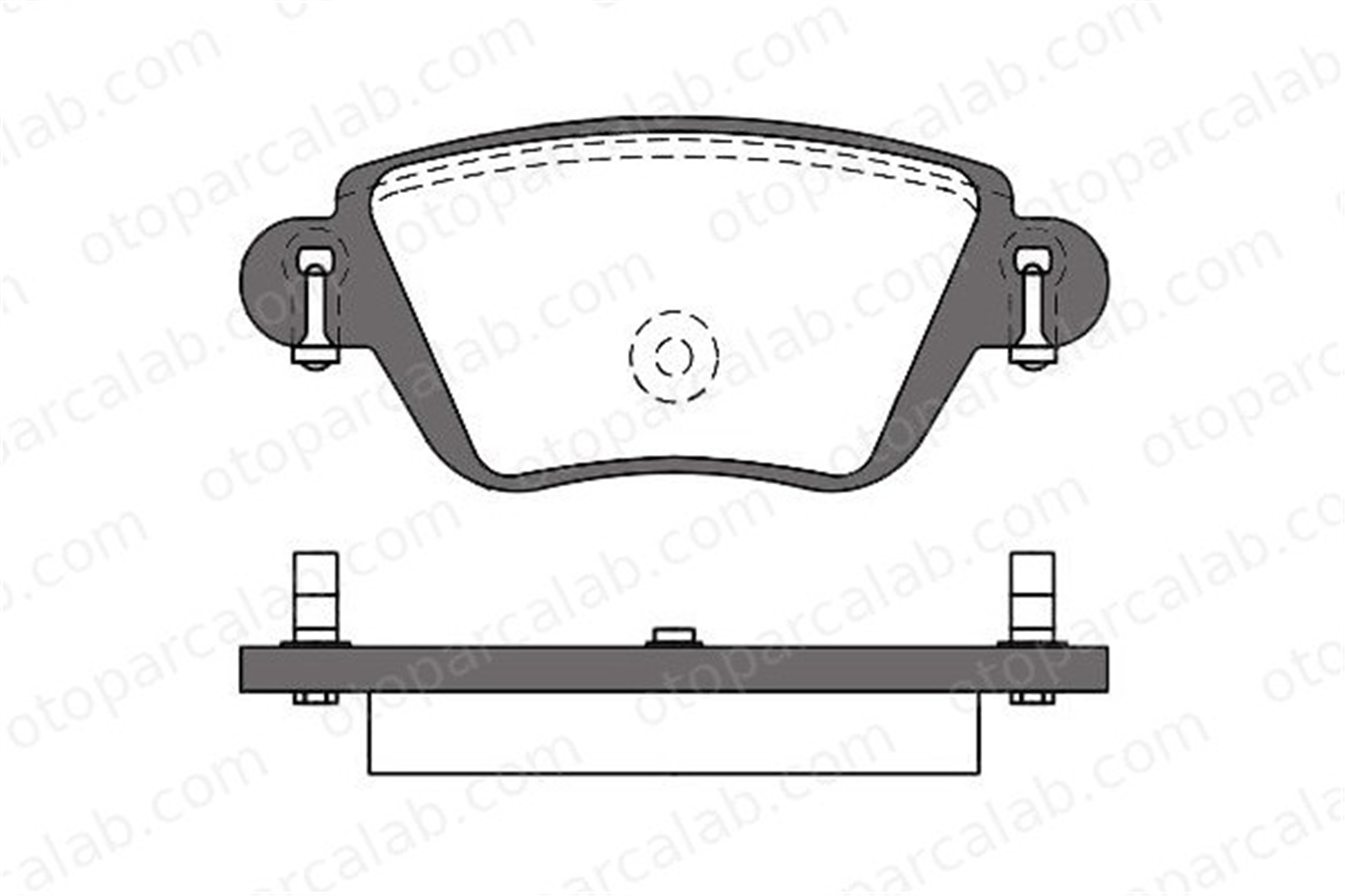 MGA 55570 Fren Disk Balata Arka FORD MONDEO III MONDEO III Sedan 1S712M008AD 1121892