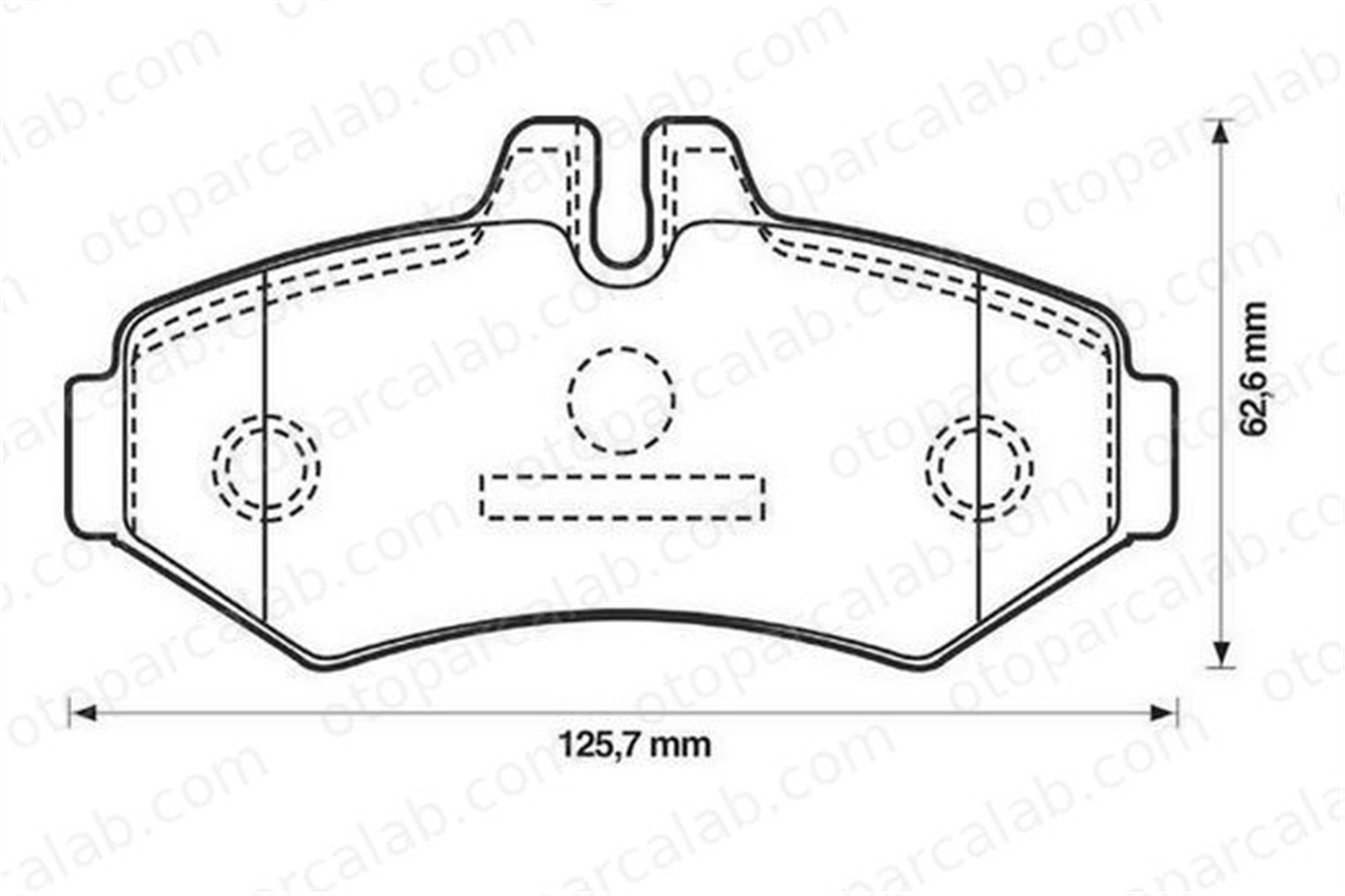 MGA 55572 Fren Disk Balata Arka VW LT 28-35 II Minibüs/Otobüs PUCH G-MODELL 2D0698451B 4209720